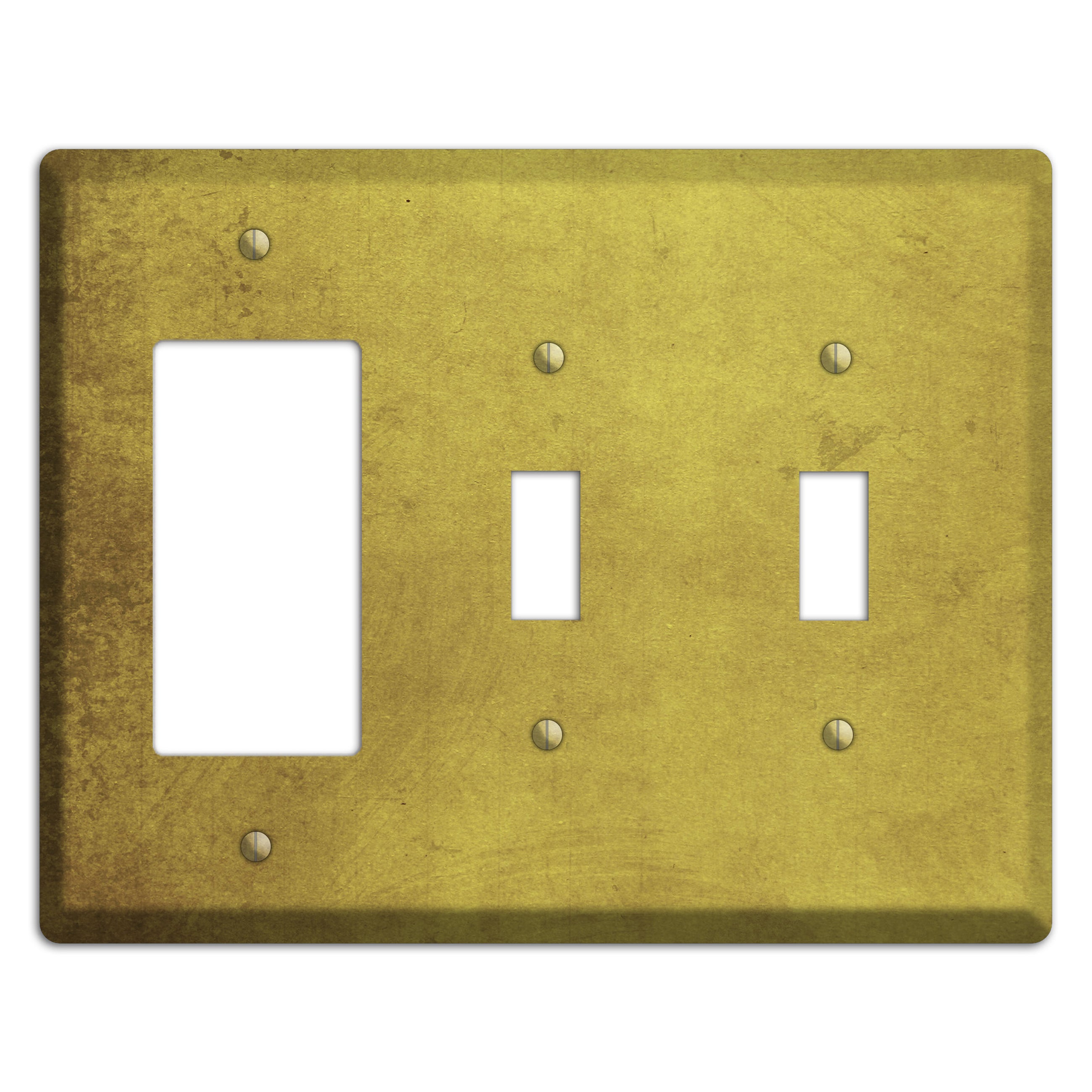 Husk Vintage Grunge Rocker / 2 Toggle Wallplate