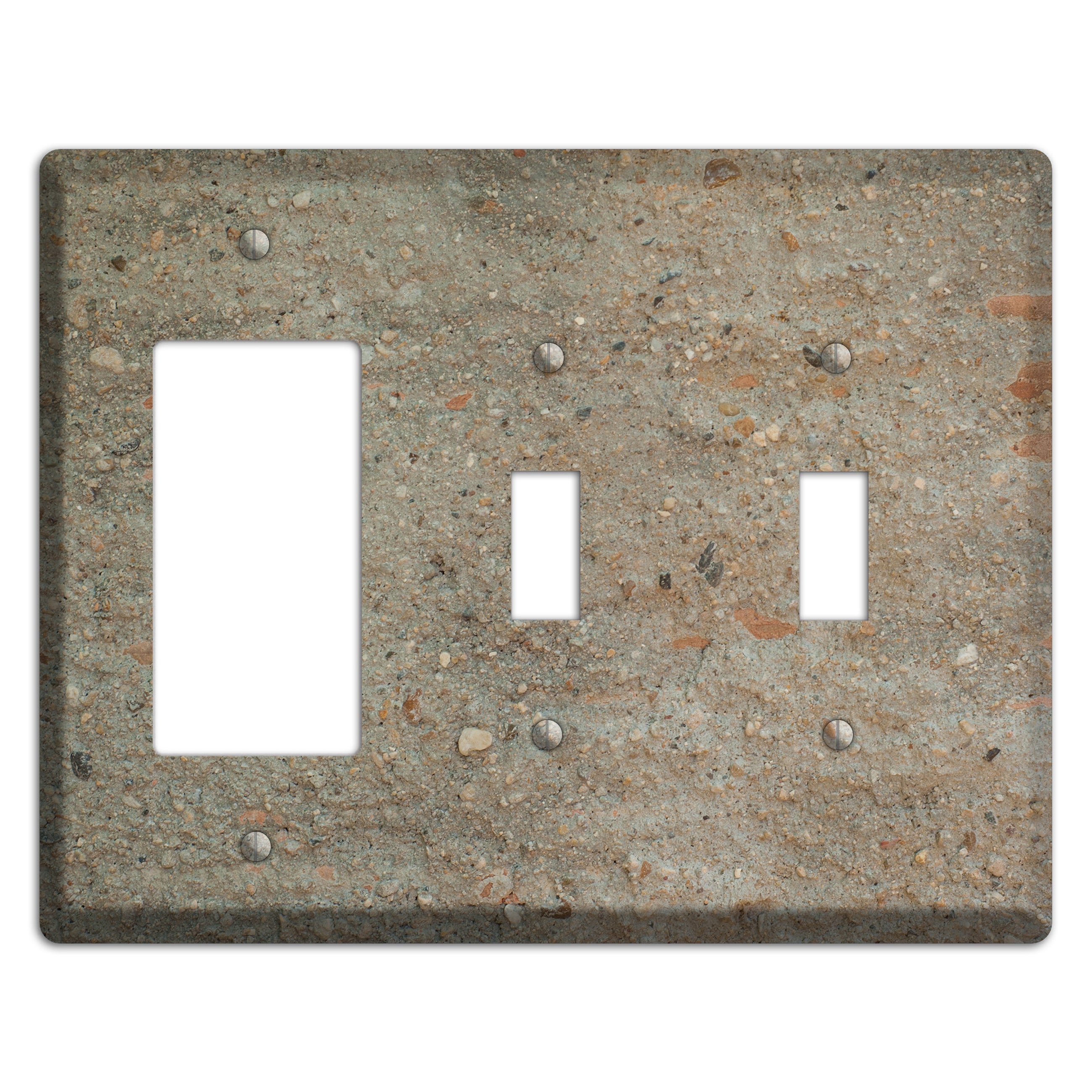 Plaster 1 Rocker / 2 Toggle Wallplate