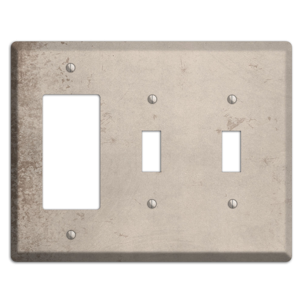 Sisal Vintage Grunge Rocker / 2 Toggle Wallplate