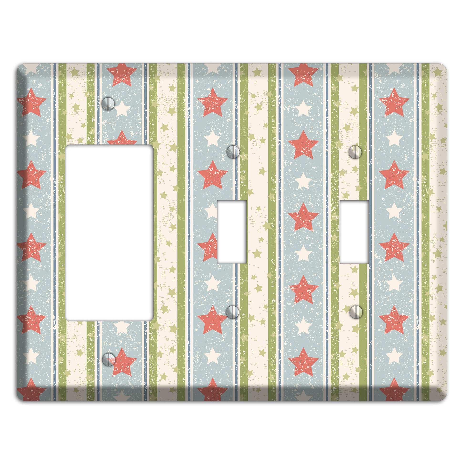 Christmas Morning Rocker / 2 Toggle Wallplate