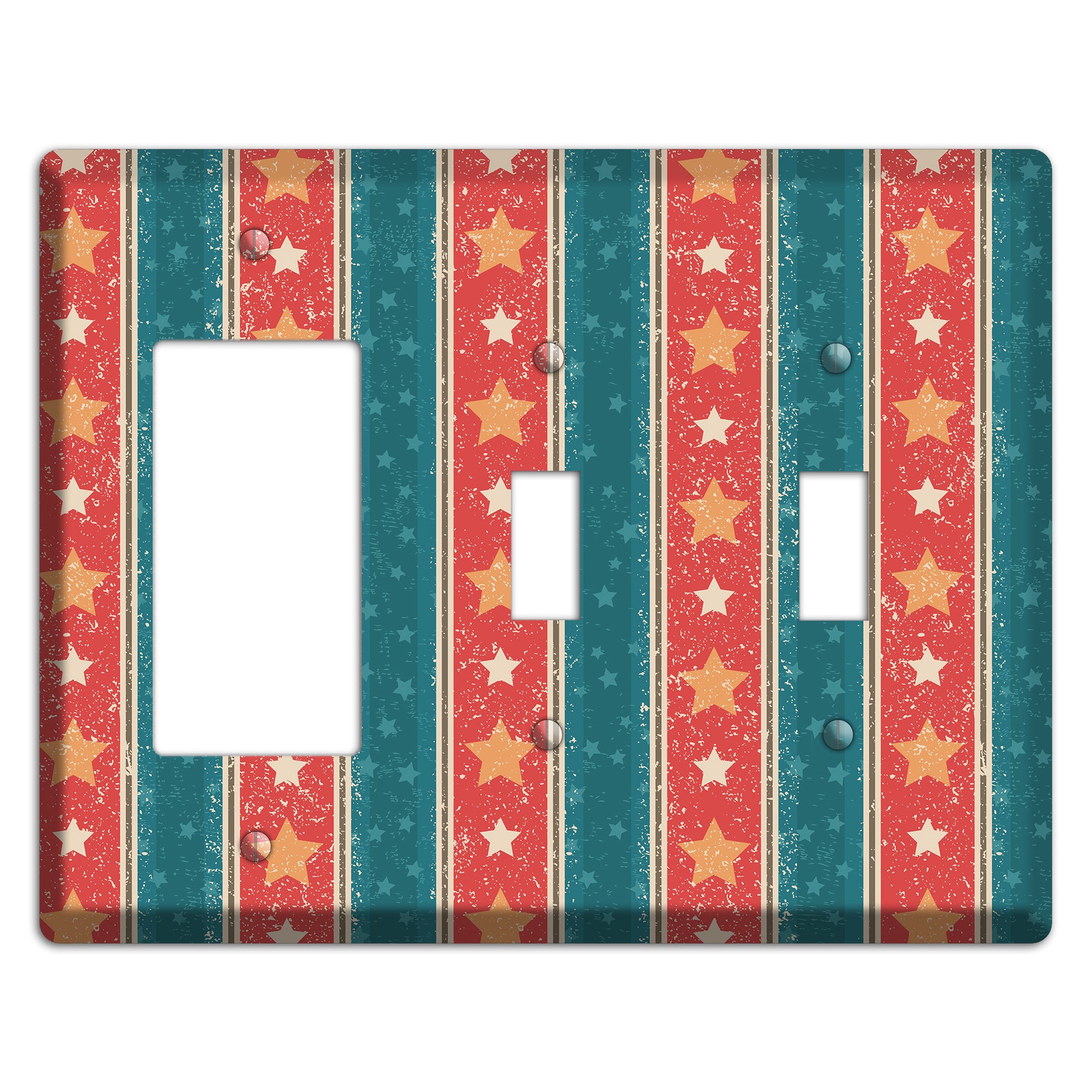 American Dream Rocker / 2 Toggle Wallplate