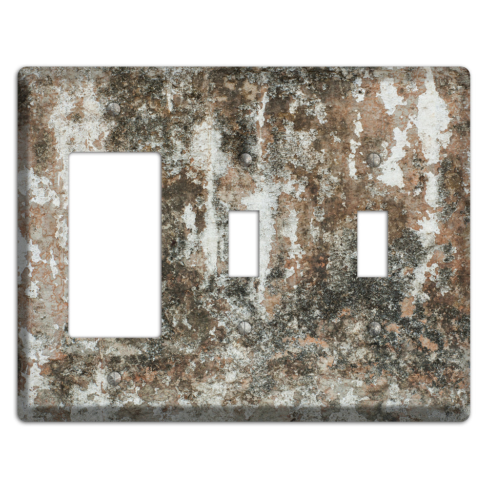 Old Concrete 10 Rocker / 2 Toggle Wallplate