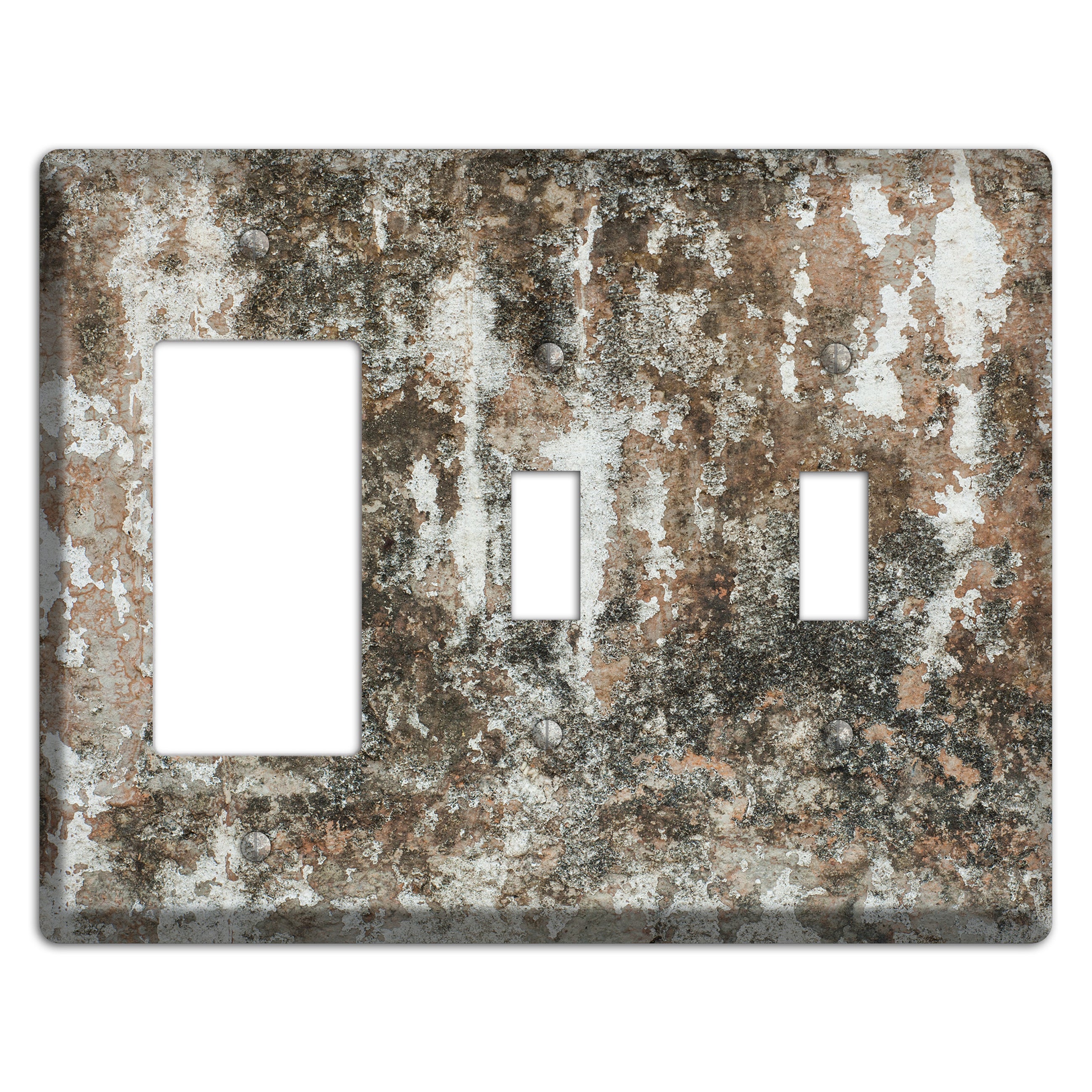 Old Concrete 10 Rocker / 2 Toggle Wallplate