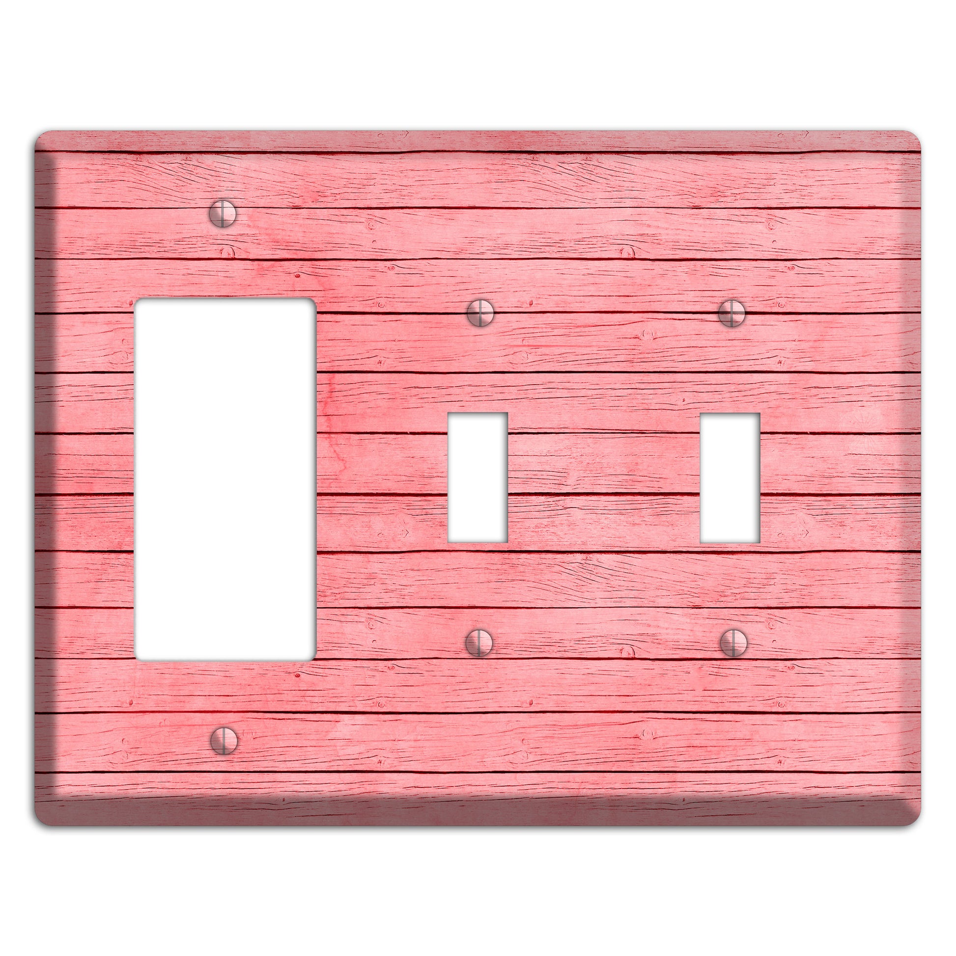 Sea Pink Soft Coral Rocker / 2 Toggle Wallplate
