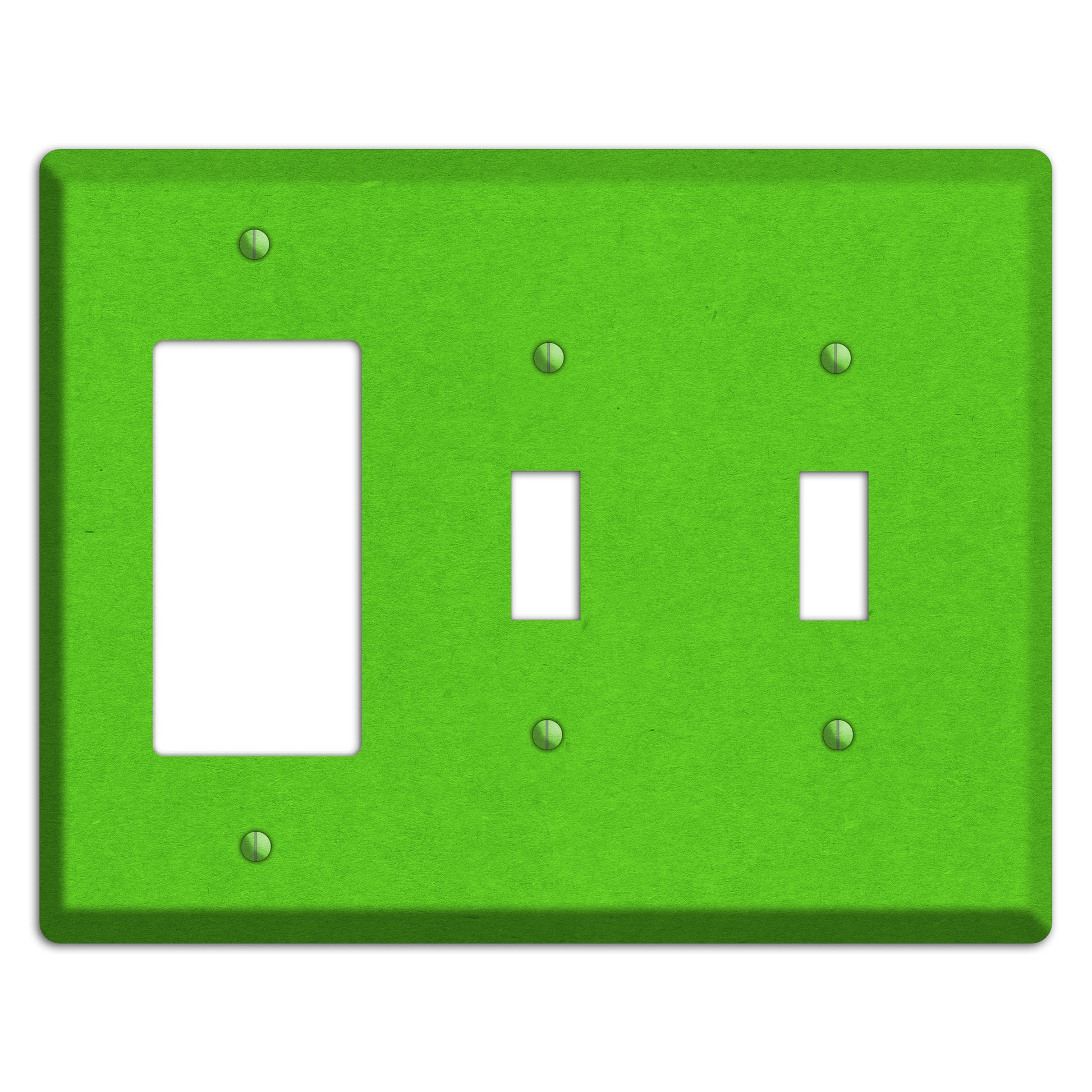 Kelly Green Kraft Rocker / 2 Toggle Wallplate