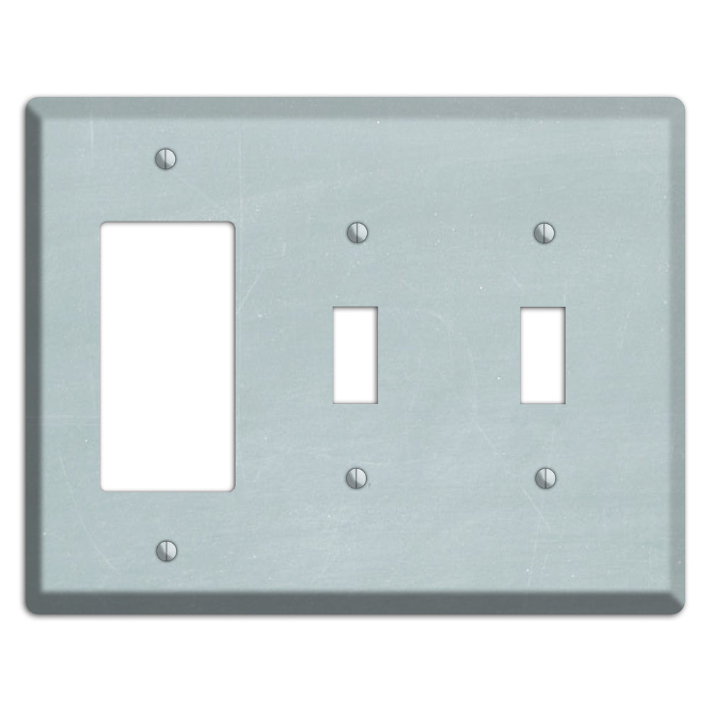 Chalk Light Blue Rocker / 2 Toggle Wallplate