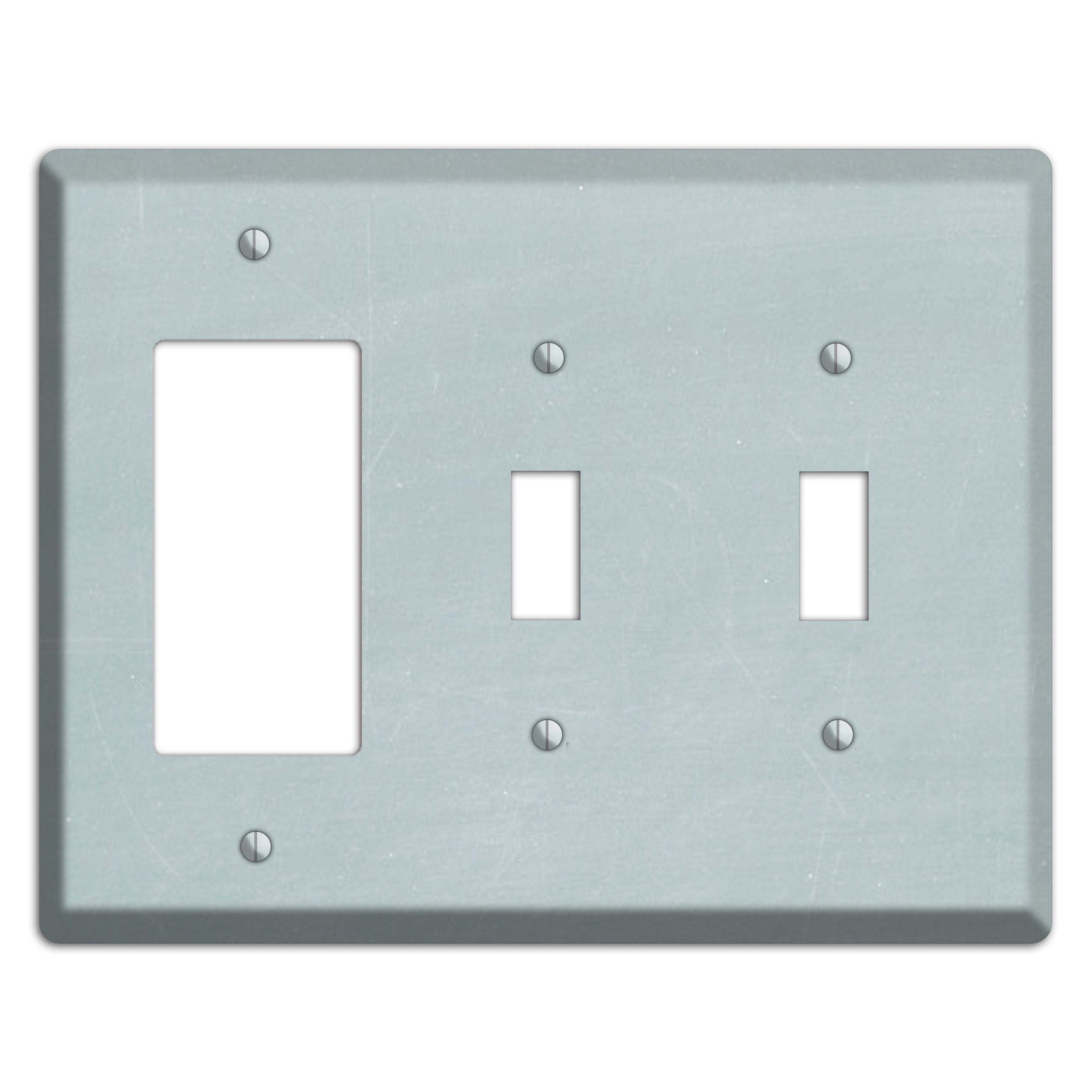 Chalk Light Blue Rocker / 2 Toggle Wallplate