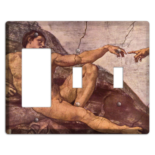 Michelangelo 2 Rocker / 2 Toggle Wallplate