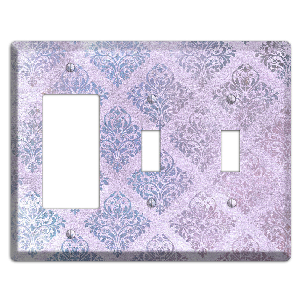 Logan Whimsical Damask Rocker / 2 Toggle Wallplate