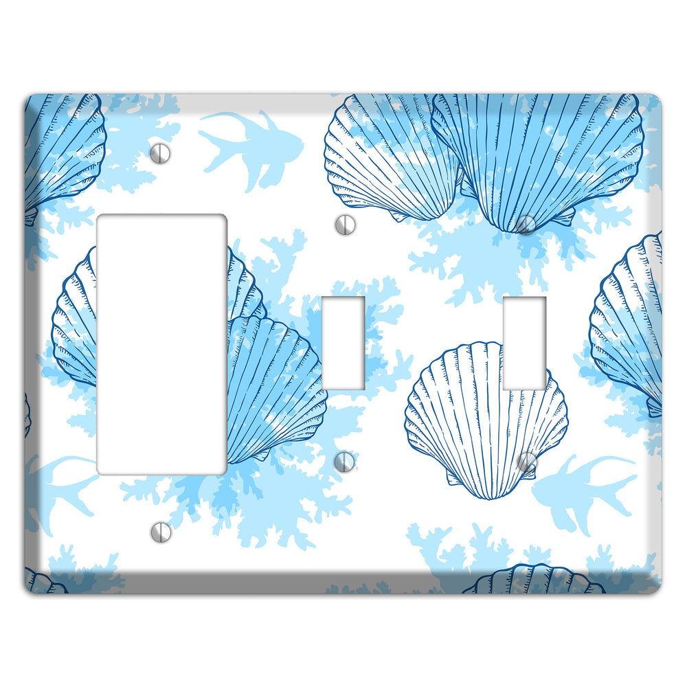 Shells 1 Rocker / 2 Toggle Wallplate