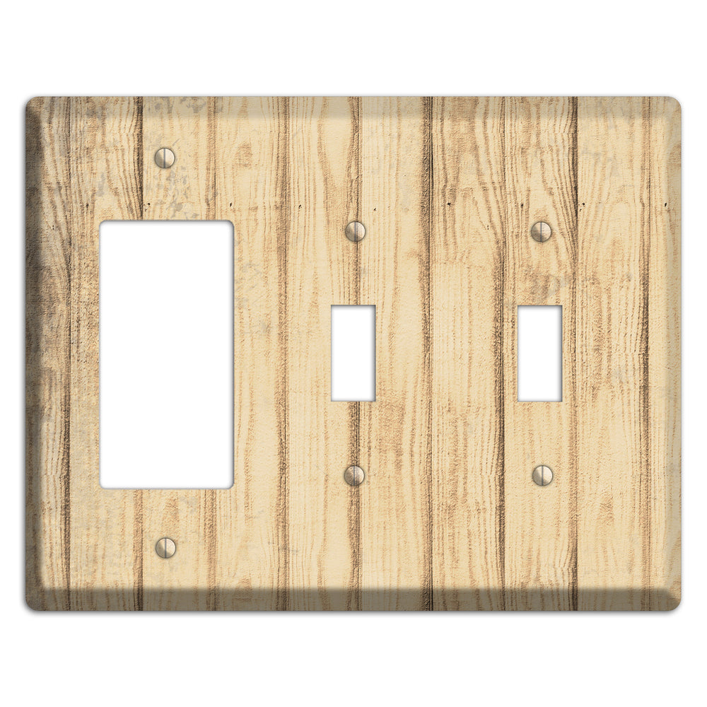 Hampton Weathered Wood Rocker / 2 Toggle Wallplate