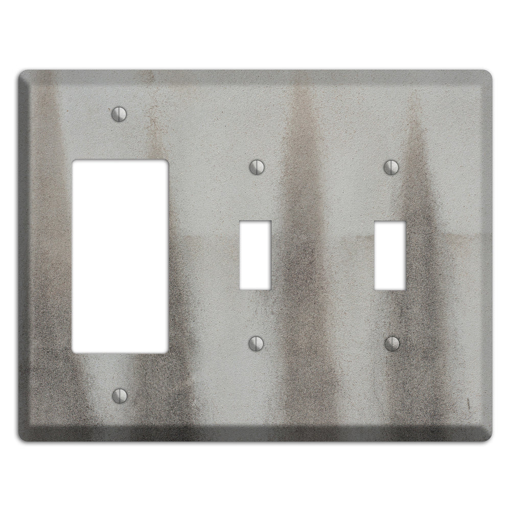 Old Concrete 17 Rocker / 2 Toggle Wallplate