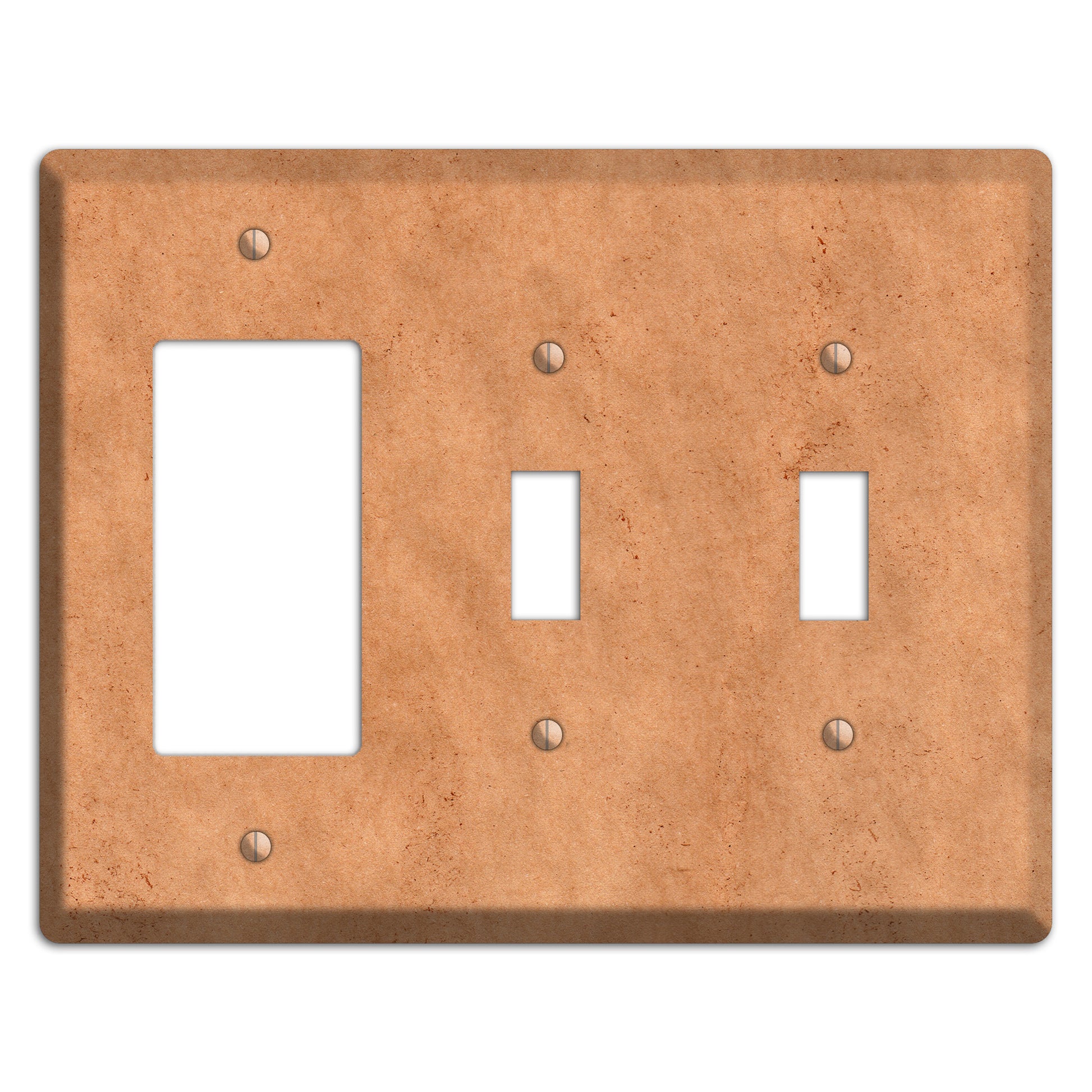 Aged Paper 7 Rocker / 2 Toggle Wallplate