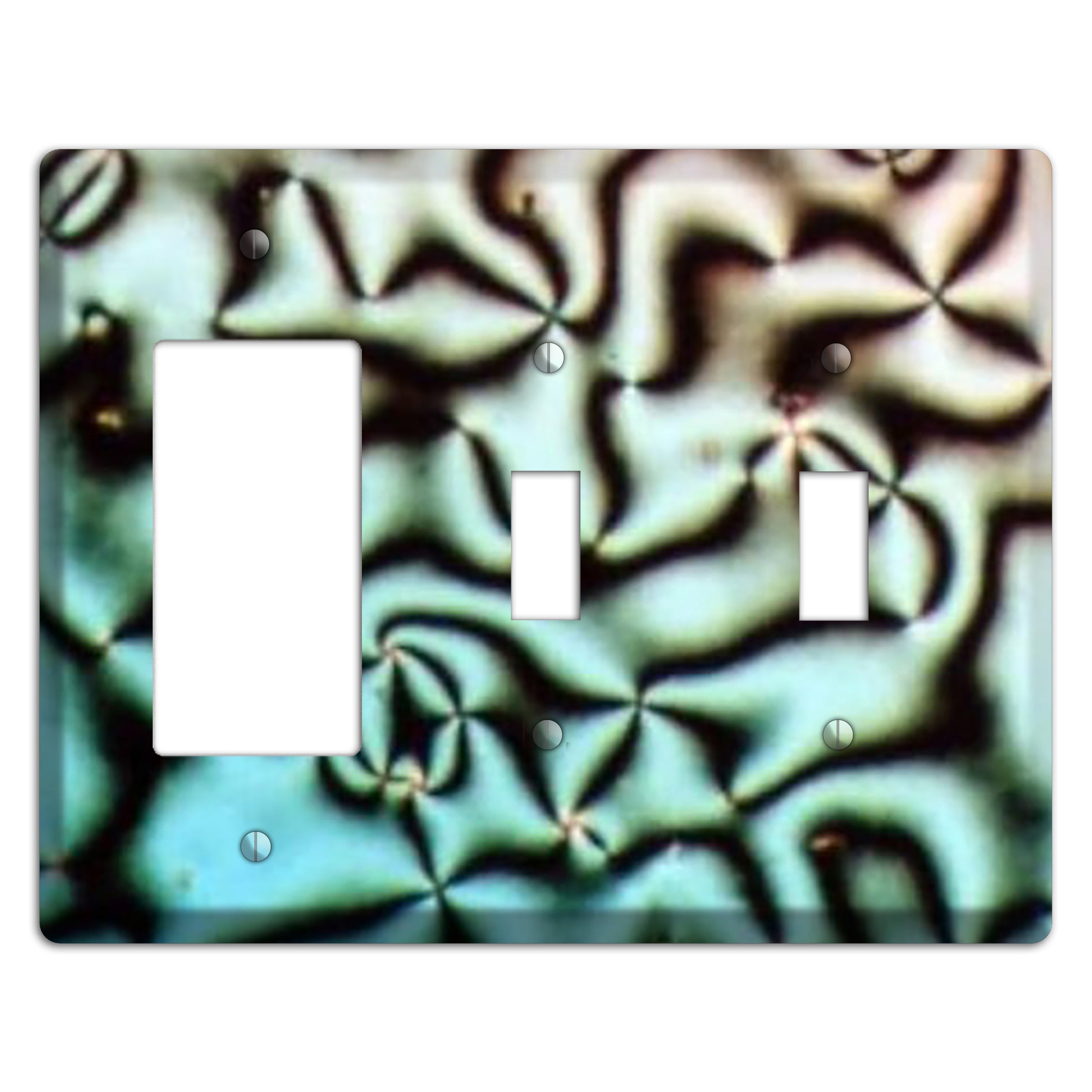 Nematische Phase Schlierentextur Rocker / 2 Toggle Wallplate