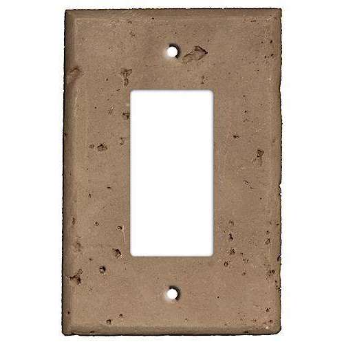 Cocoa Stone Single Rocker Cover Plate
