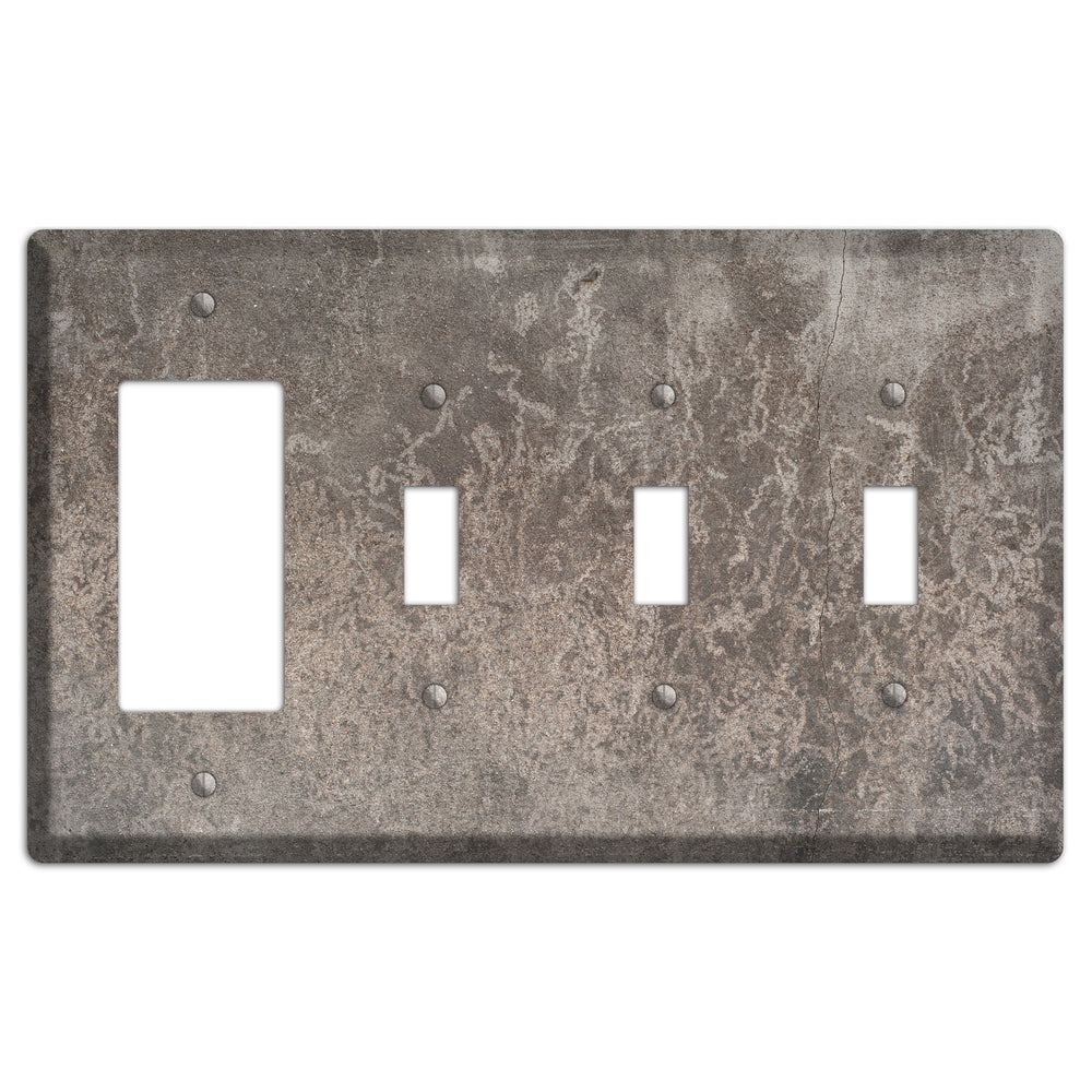 Old Concrete 1 Rocker / 3 Toggle Wallplate