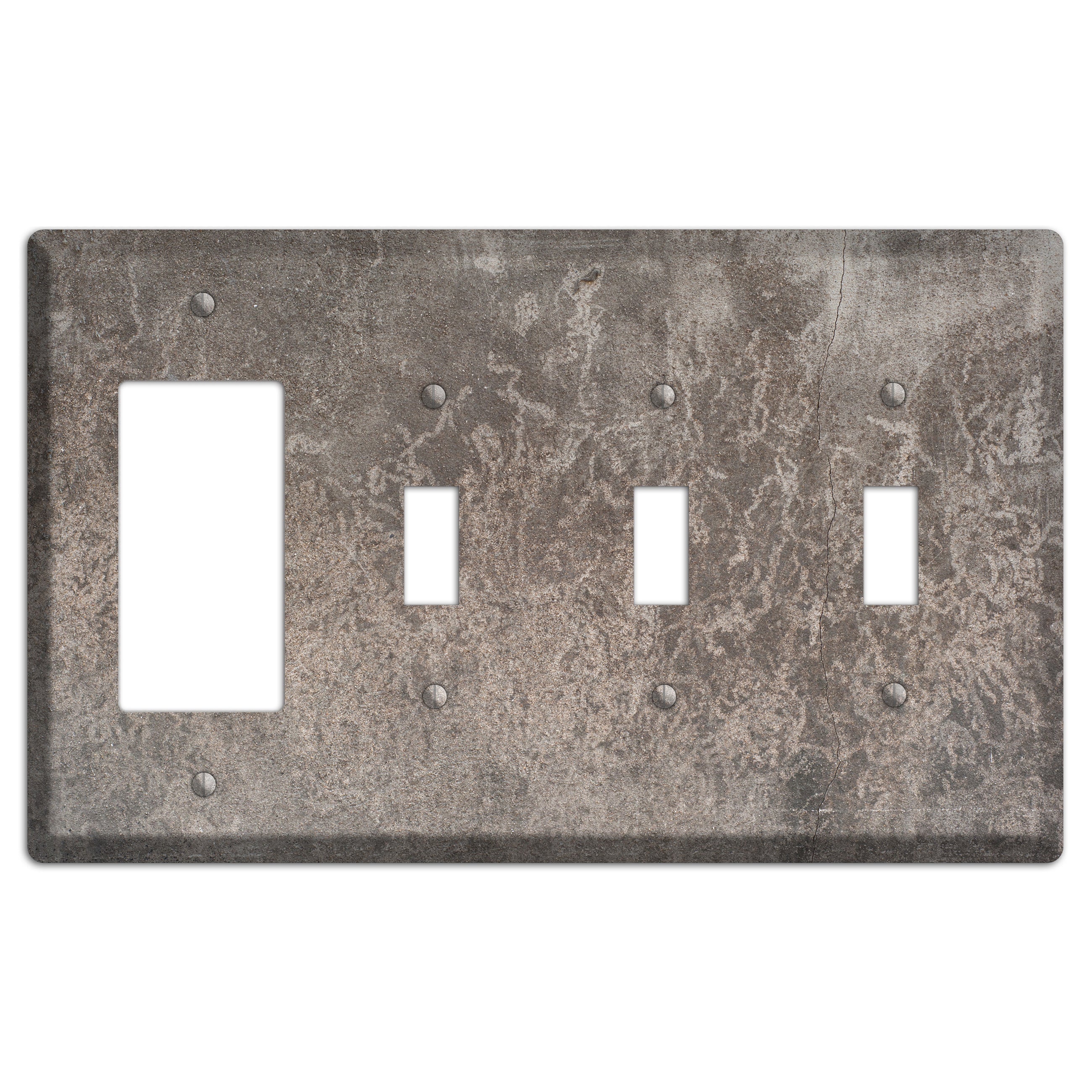 Old Concrete 1 Rocker / 3 Toggle Wallplate