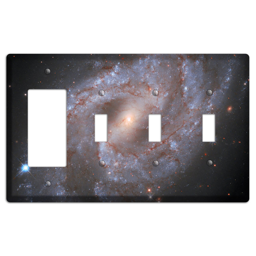 Galaxy NGC 2525 Rocker / 3 Toggle Wallplate