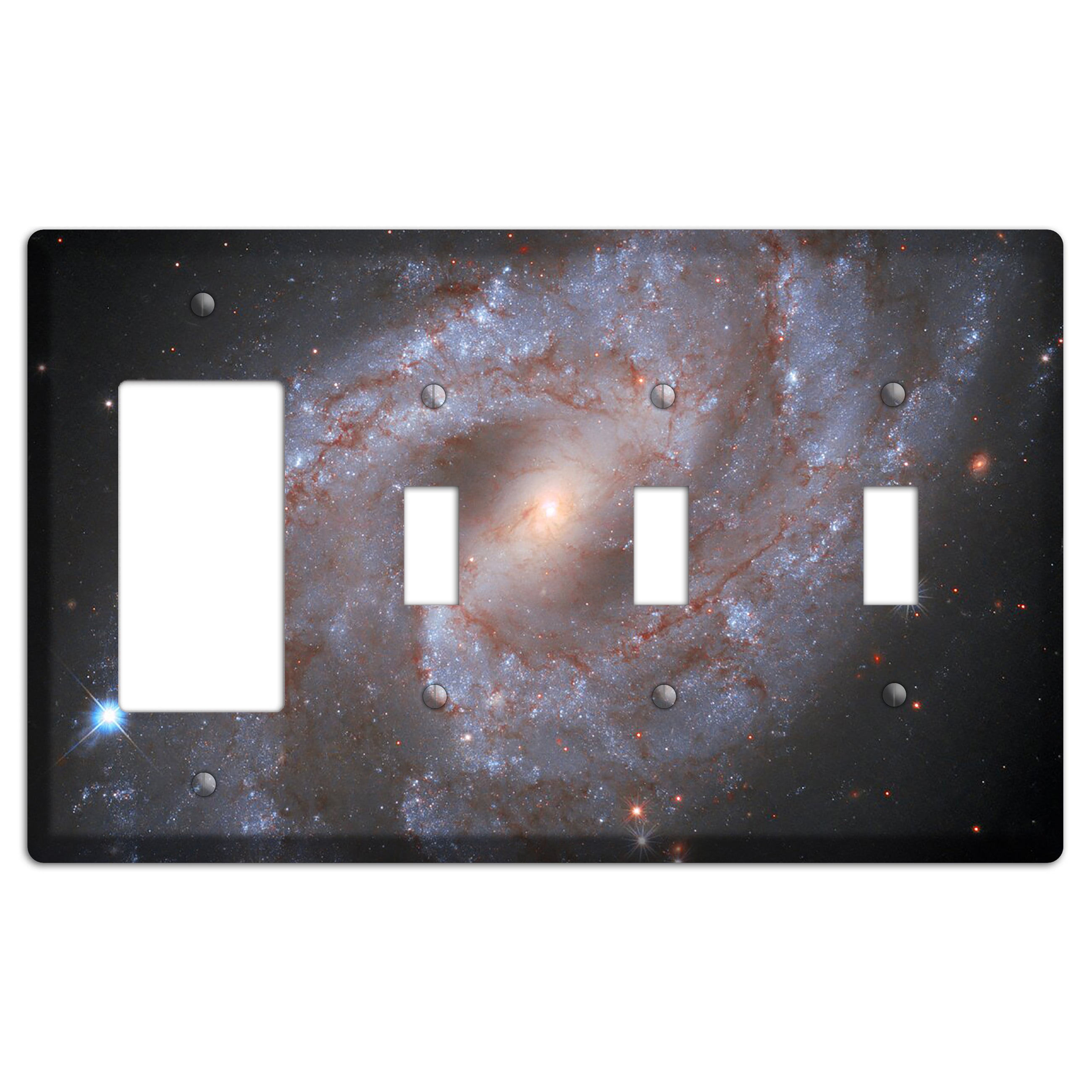 Galaxy NGC 2525 Rocker / 3 Toggle Wallplate