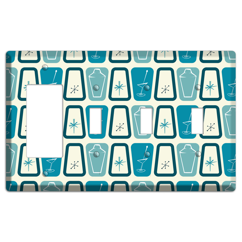 Atomic Shaker Rocker / 3 Toggle Wallplate
