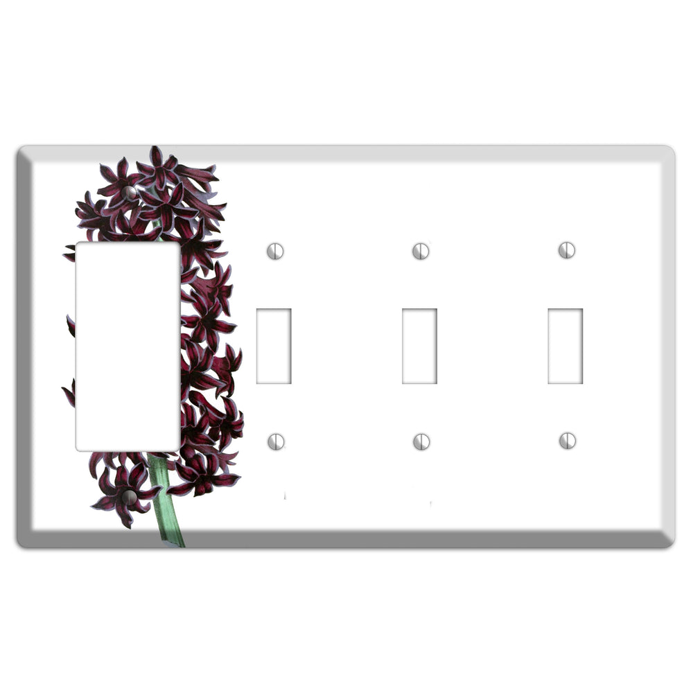 Jacinth Rocker / 3 Toggle Wallplate