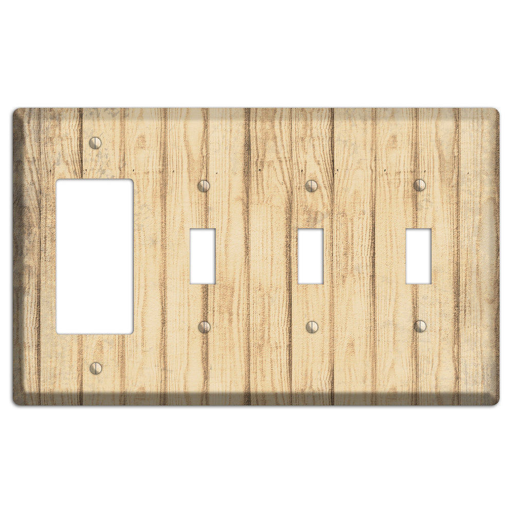 Hampton Weathered Wood Rocker / 3 Toggle Wallplate