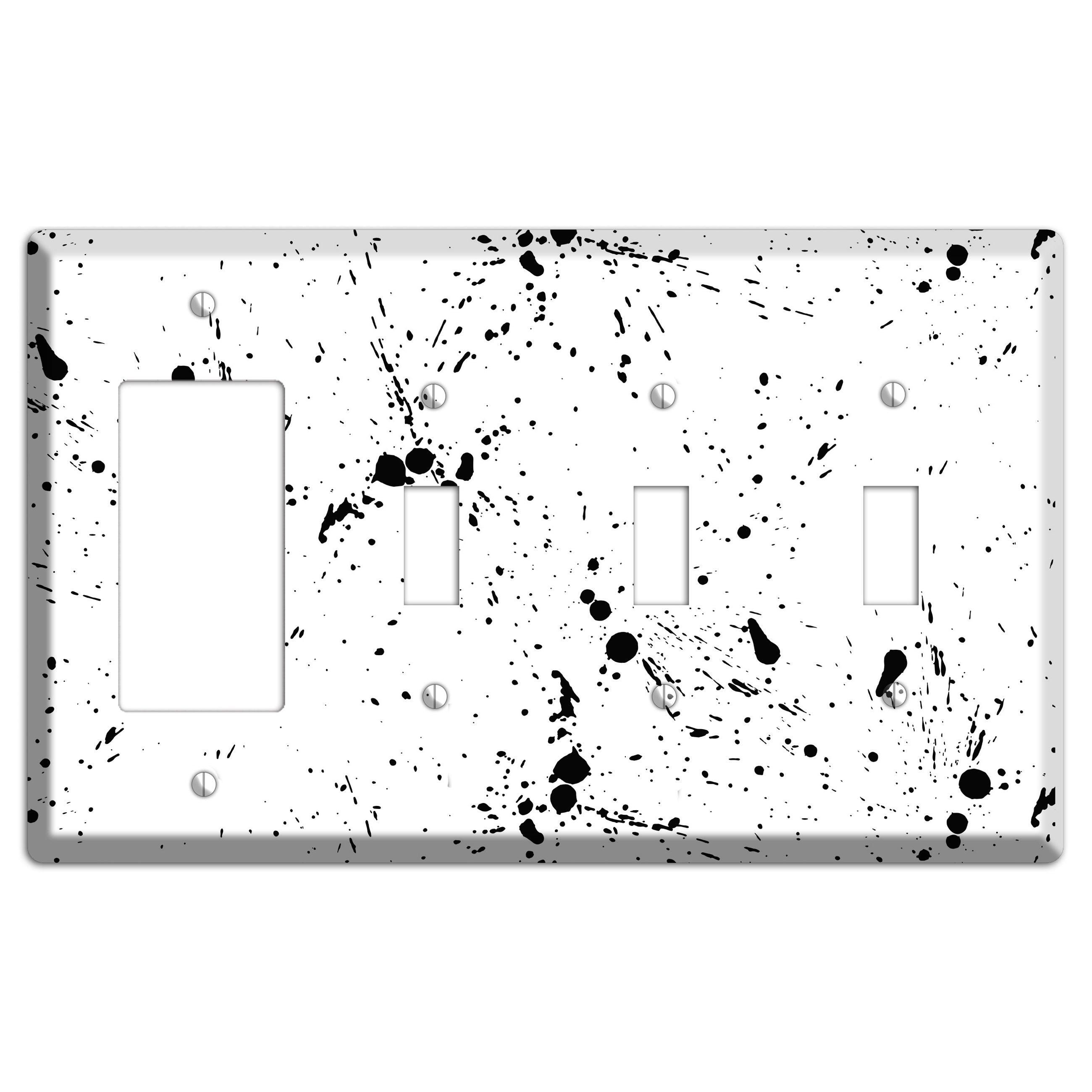 Ink Splash 8 Rocker / 3 Toggle Wallplate