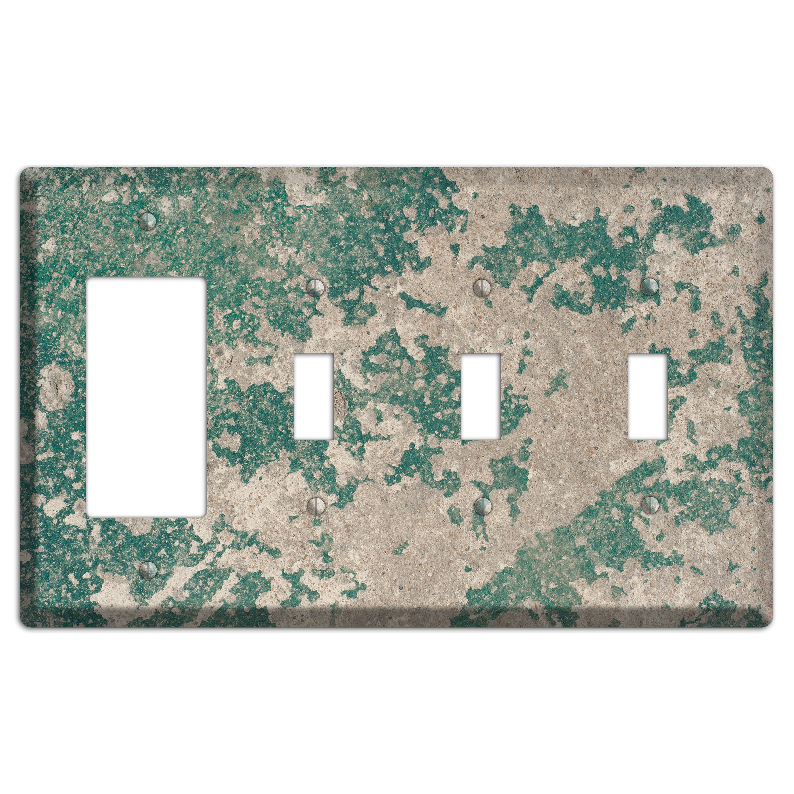 Verde Concrete Rocker / 3 Toggle Wallplate