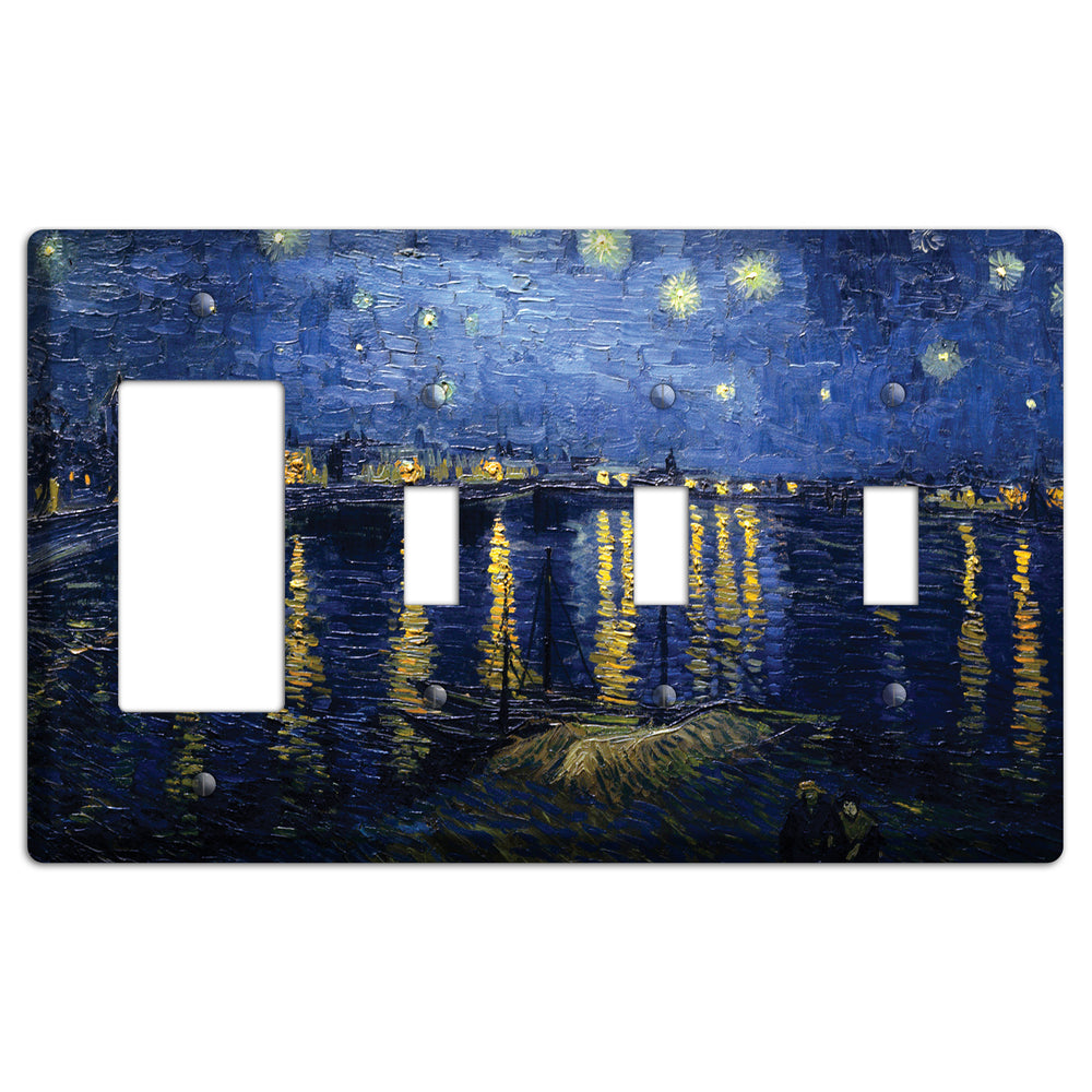Vincent Van Gogh Rocker / 3 Toggle Wallplate
