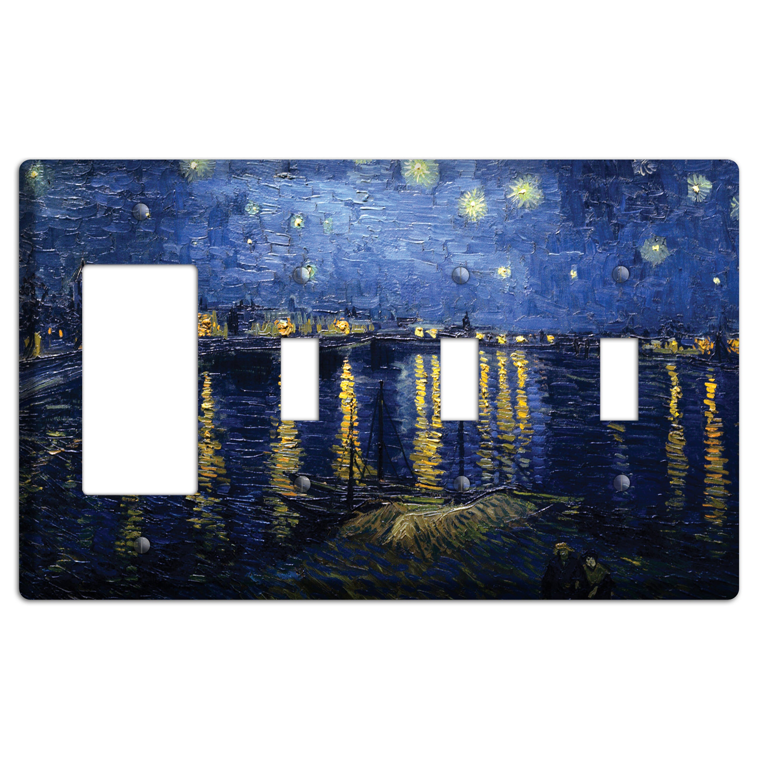 Vincent Van Gogh Rocker / 3 Toggle Wallplate