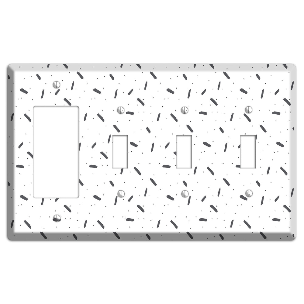 Abstract 13 Rocker / 3 Toggle Wallplate