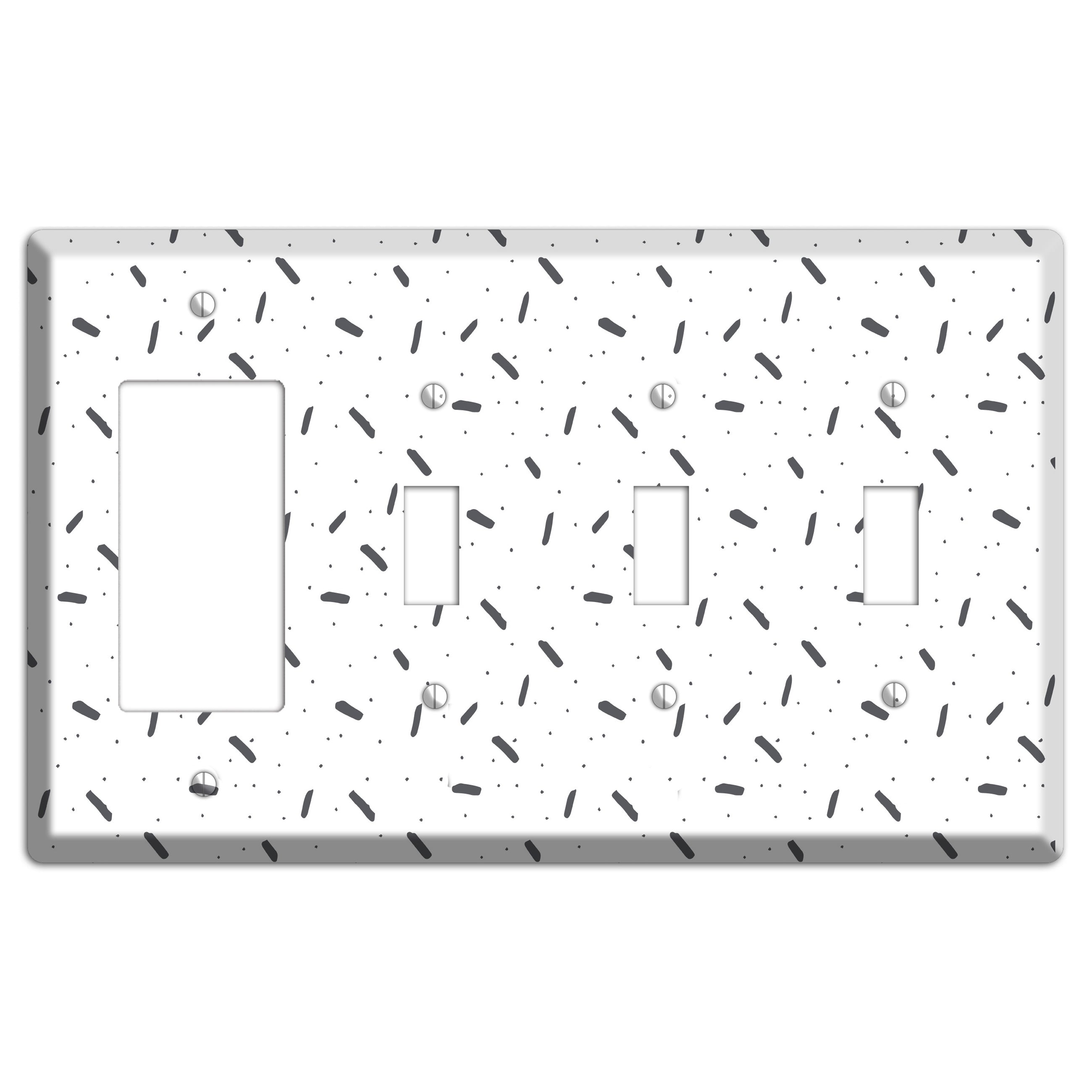 Abstract 13 Rocker / 3 Toggle Wallplate