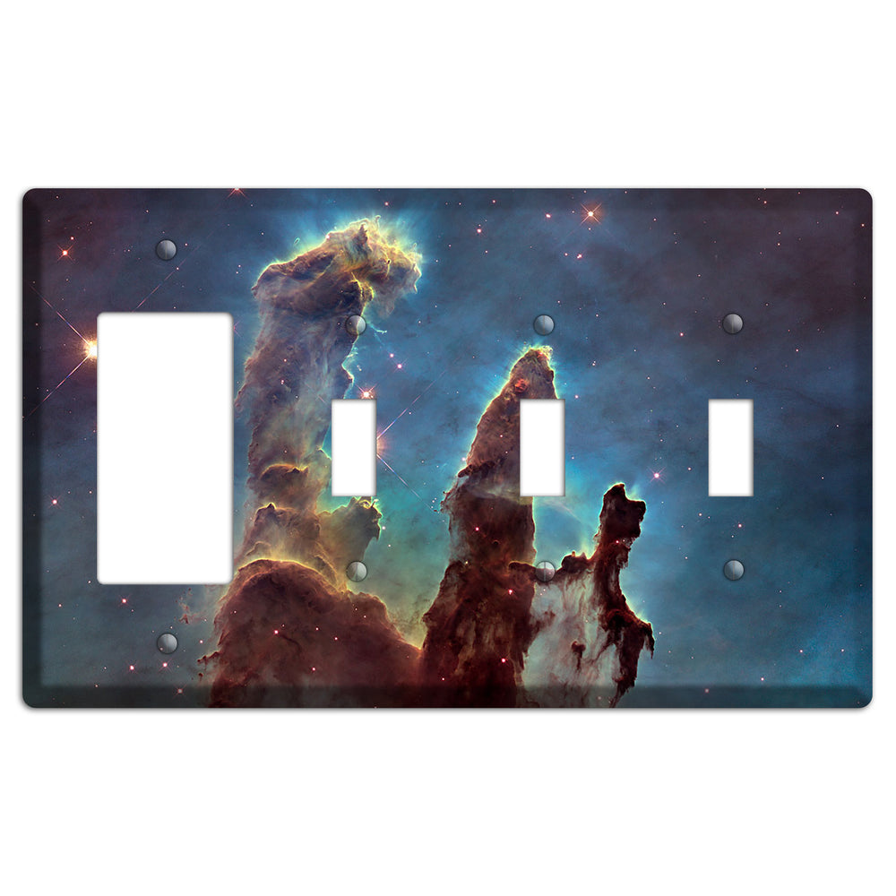 Pillars of Creation Rocker / 3 Toggle Wallplate
