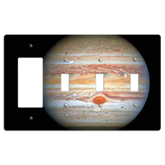 Hubble's View of Jupiter and Europa Rocker / 3 Toggle Wallplate