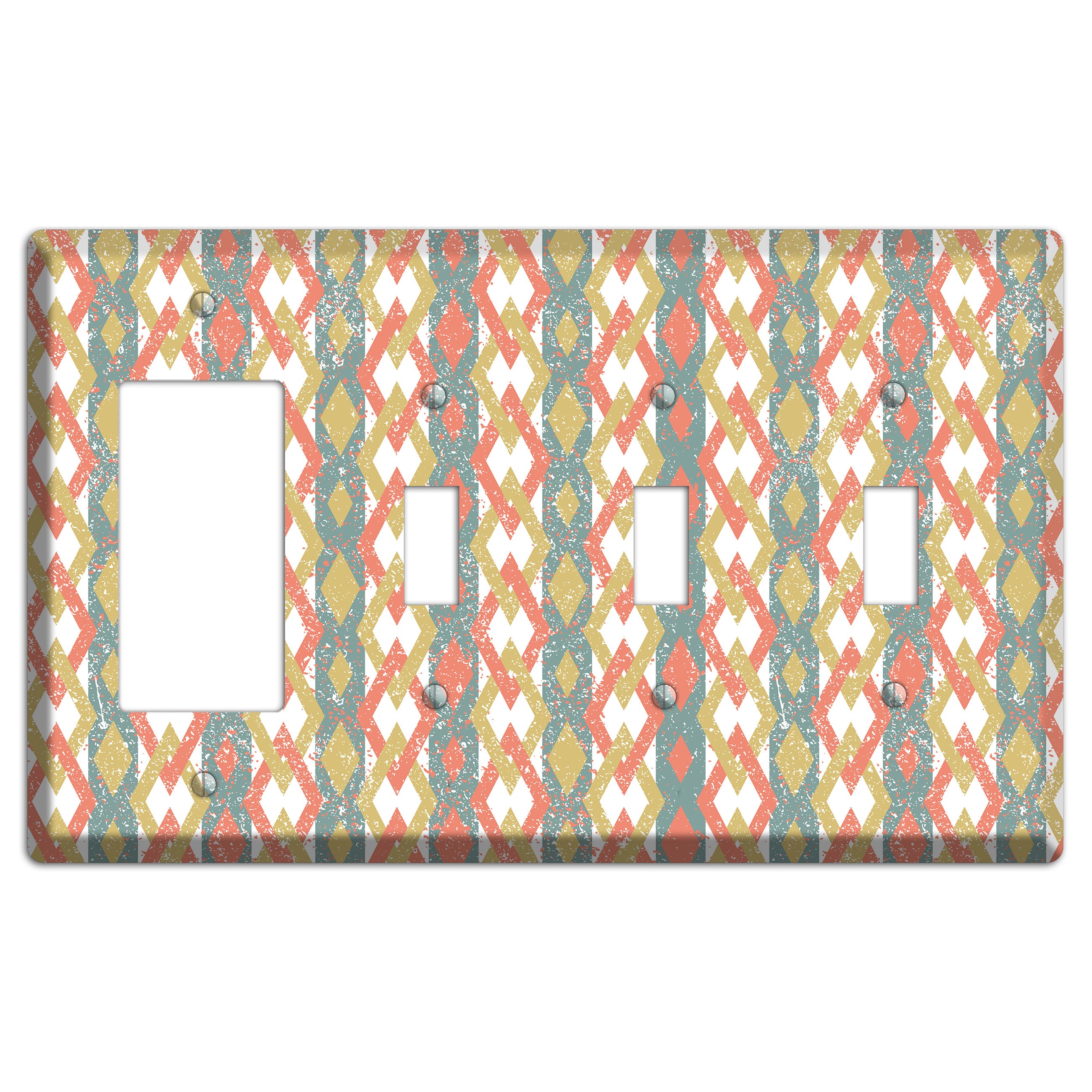 Misty Kailash Rocker / 3 Toggle Wallplate