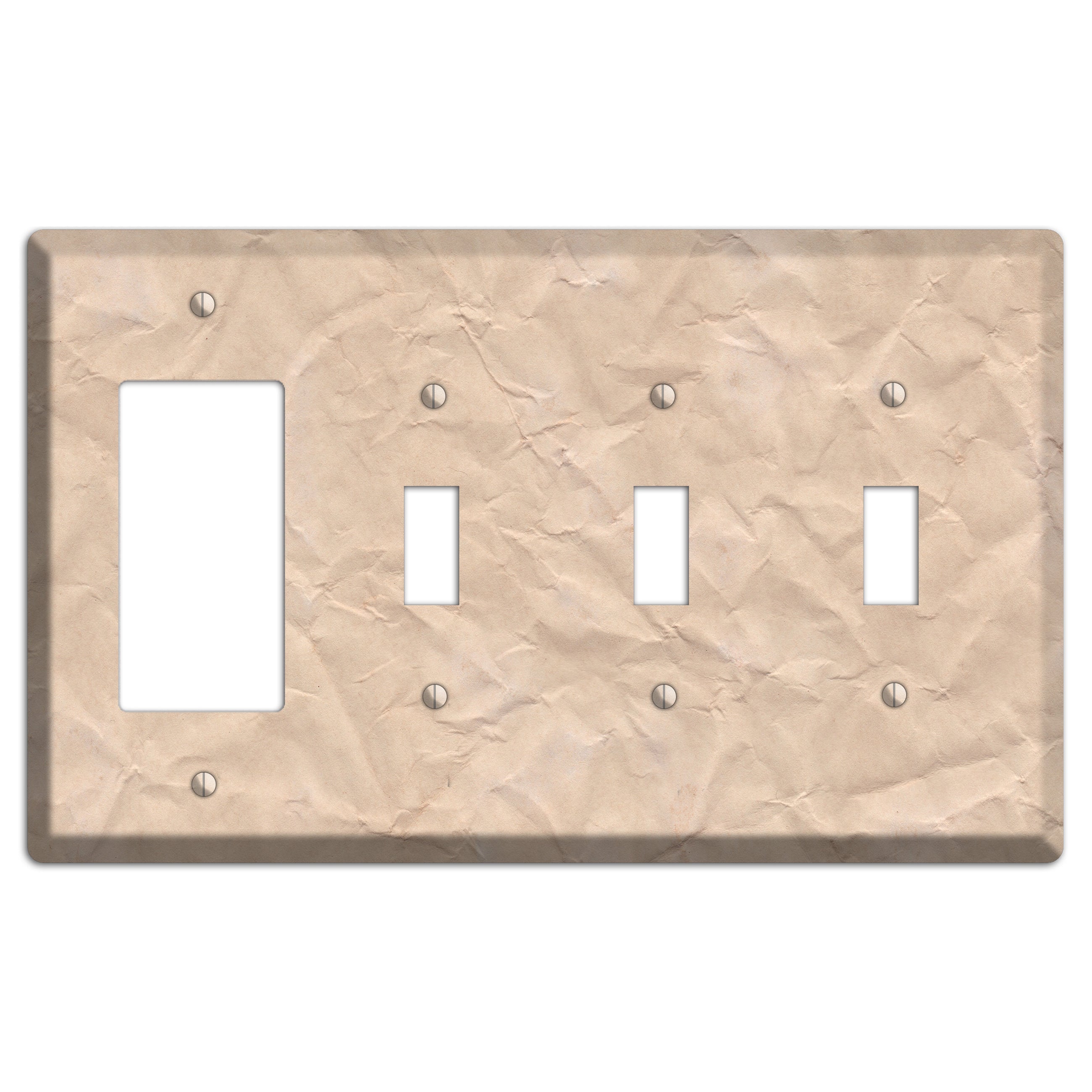 Aged Paper 5 Rocker / 3 Toggle Wallplate