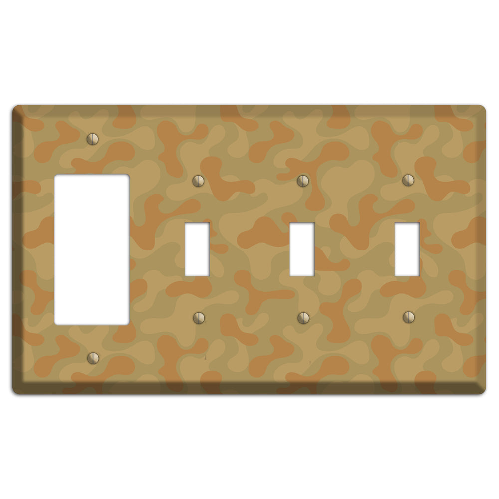 UCP Camo Rocker / 3 Toggle Wallplate