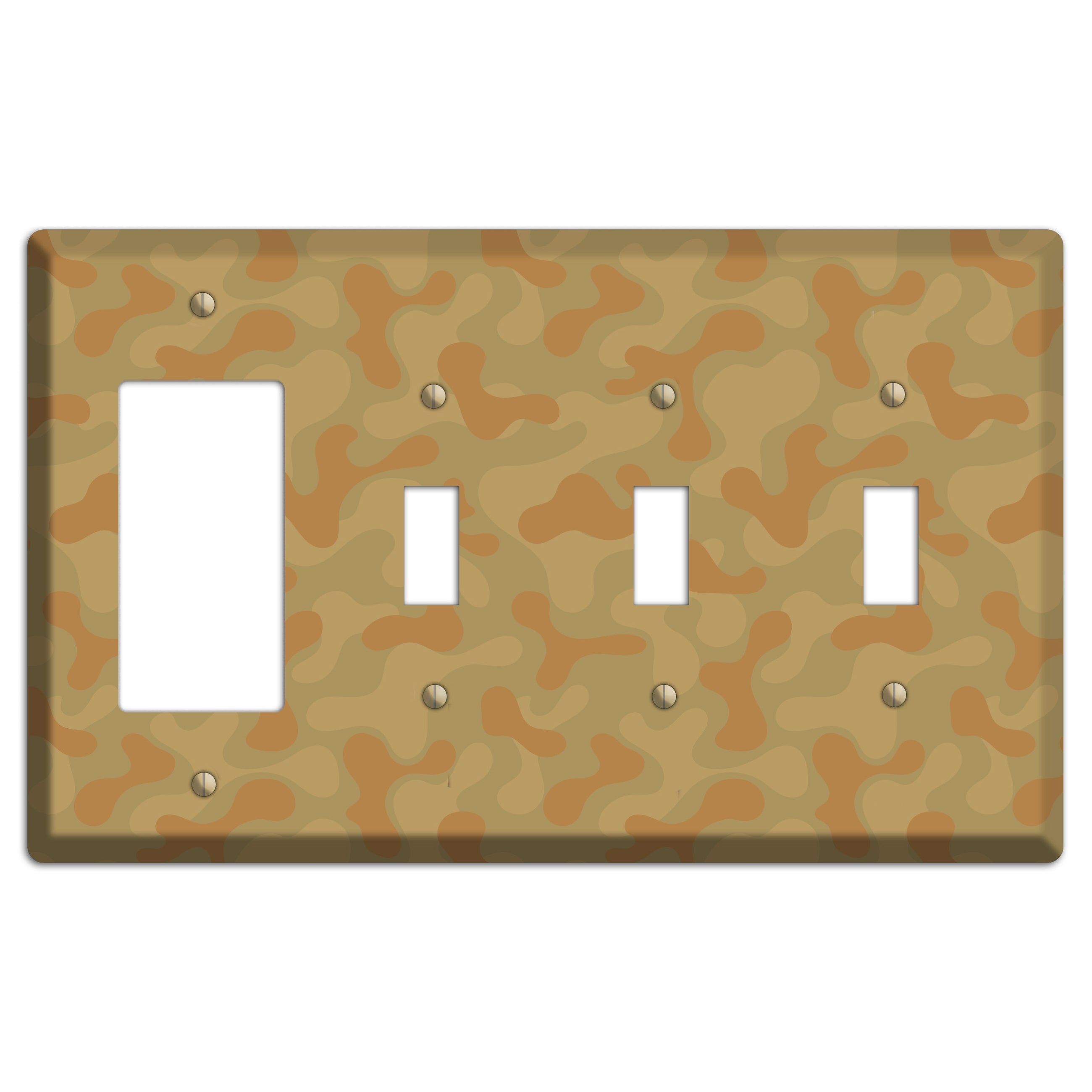 UCP Camo Rocker / 3 Toggle Wallplate