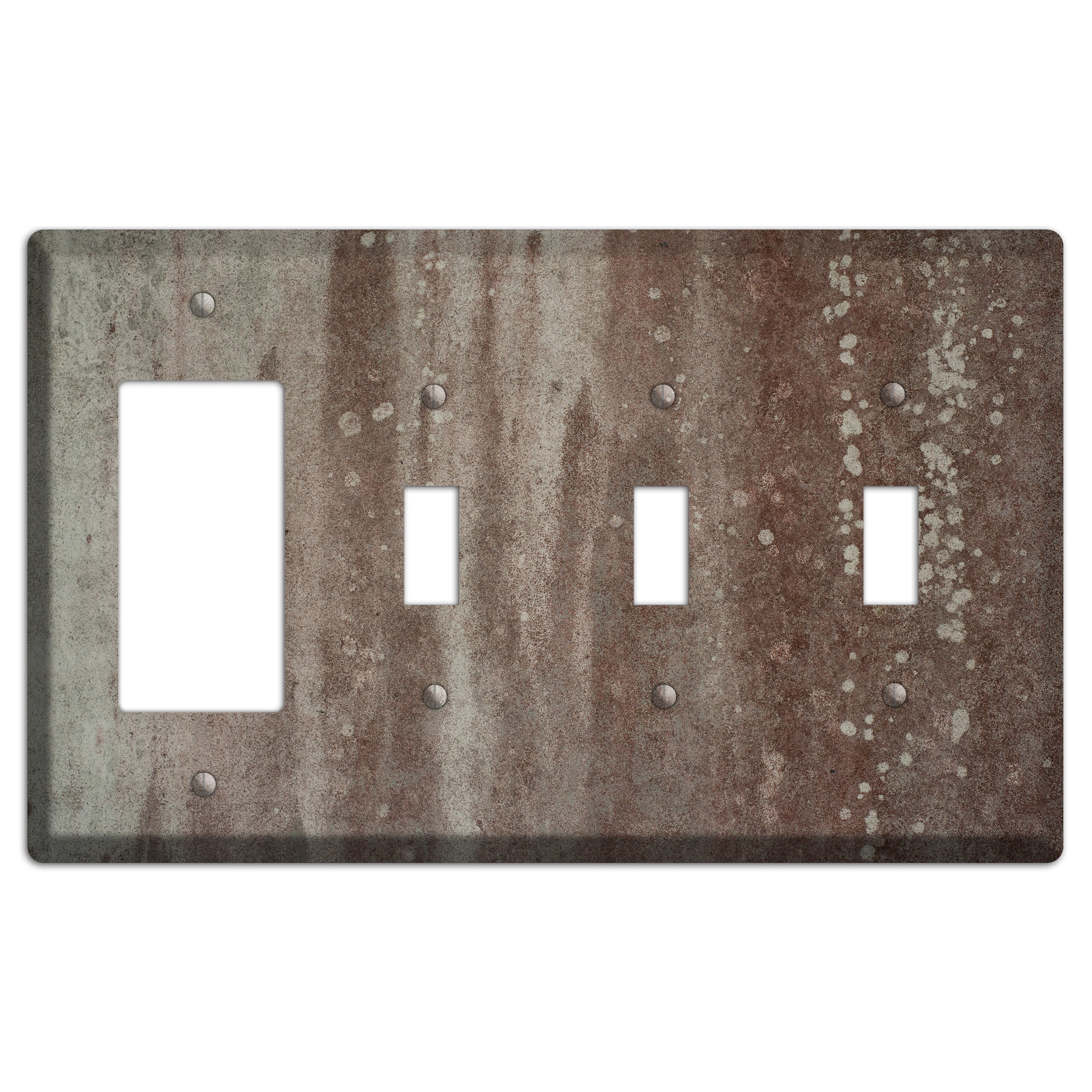 Old Concrete 14 Rocker / 3 Toggle Wallplate