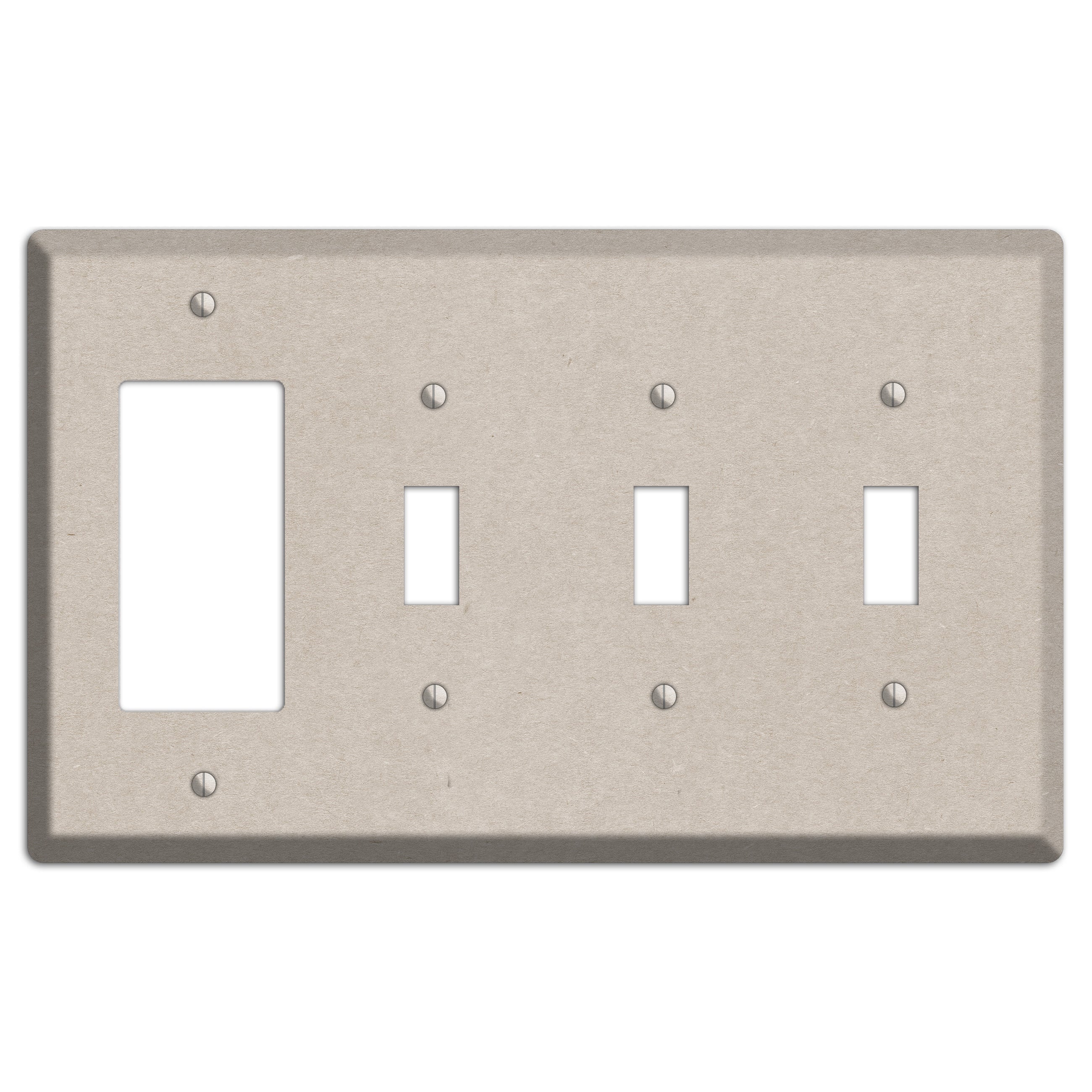 Bison Hide Kraft Rocker / 3 Toggle Wallplate