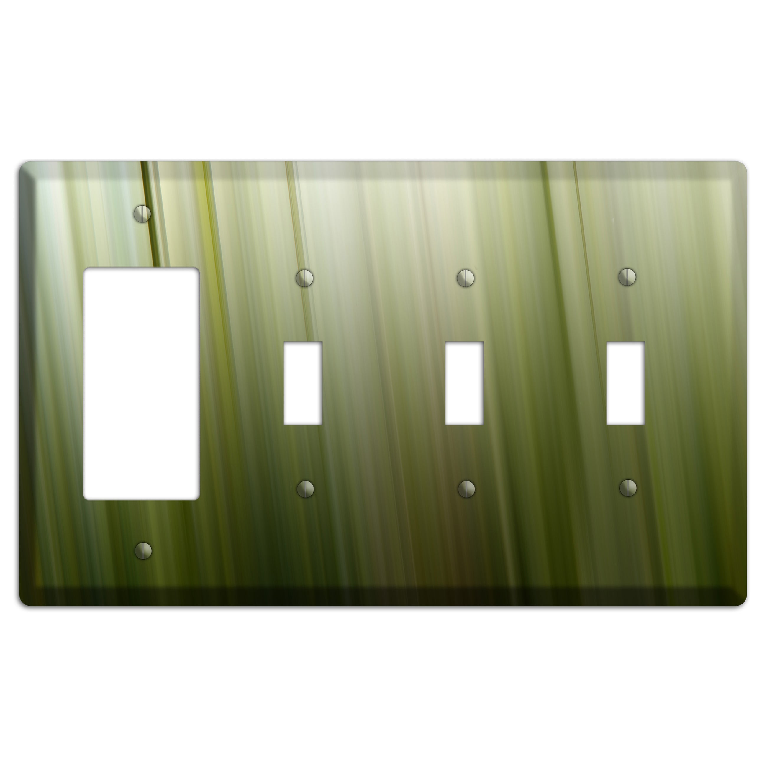Olive Ray of Light 2 Rocker / 3 Toggle Wallplate