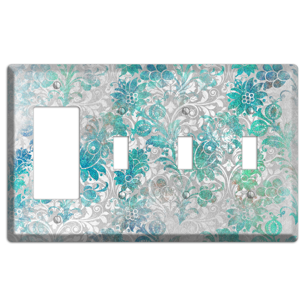 Gulf Stream Whimsical Damask Rocker / 3 Toggle Wallplate