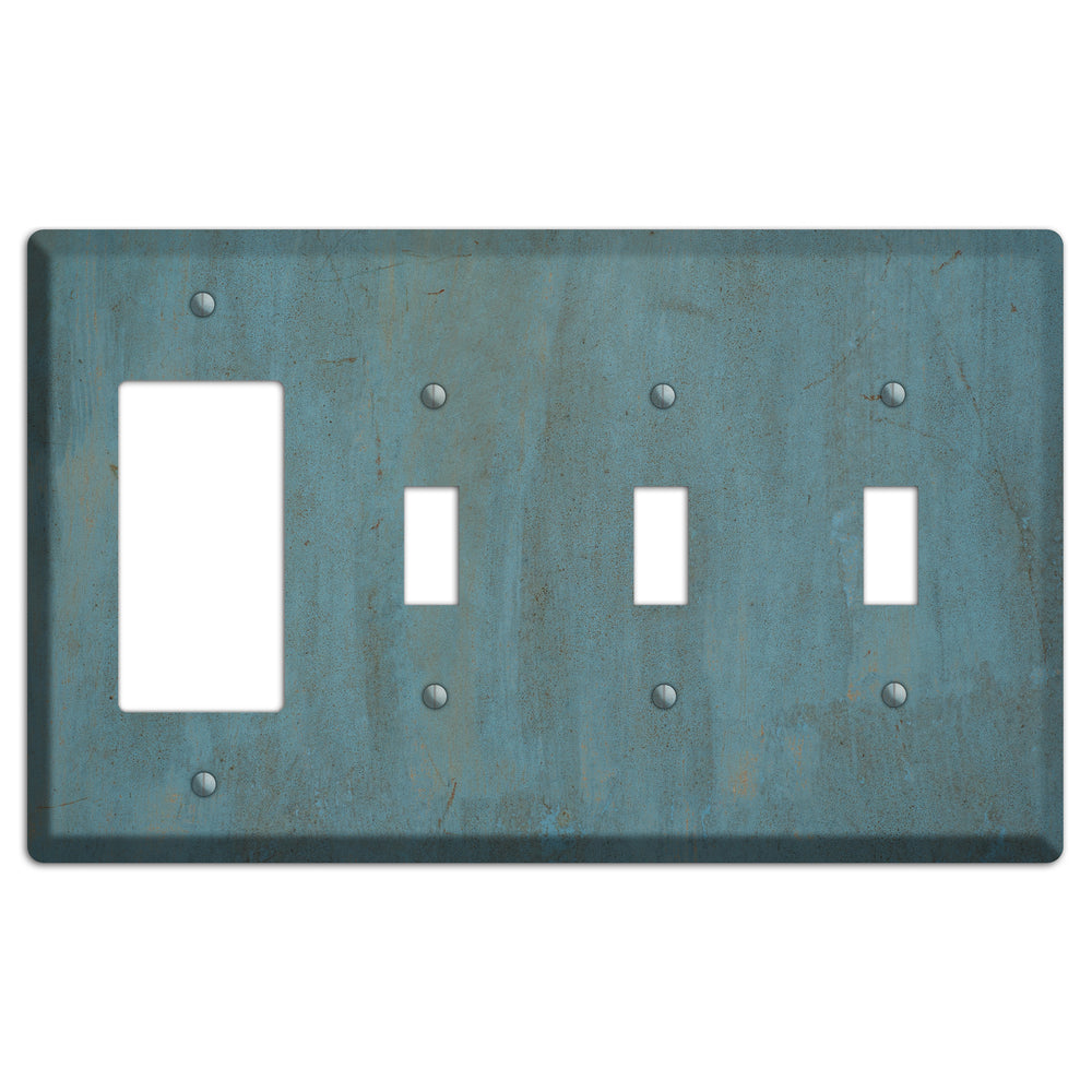Slate Concrete Rocker / 3 Toggle Wallplate