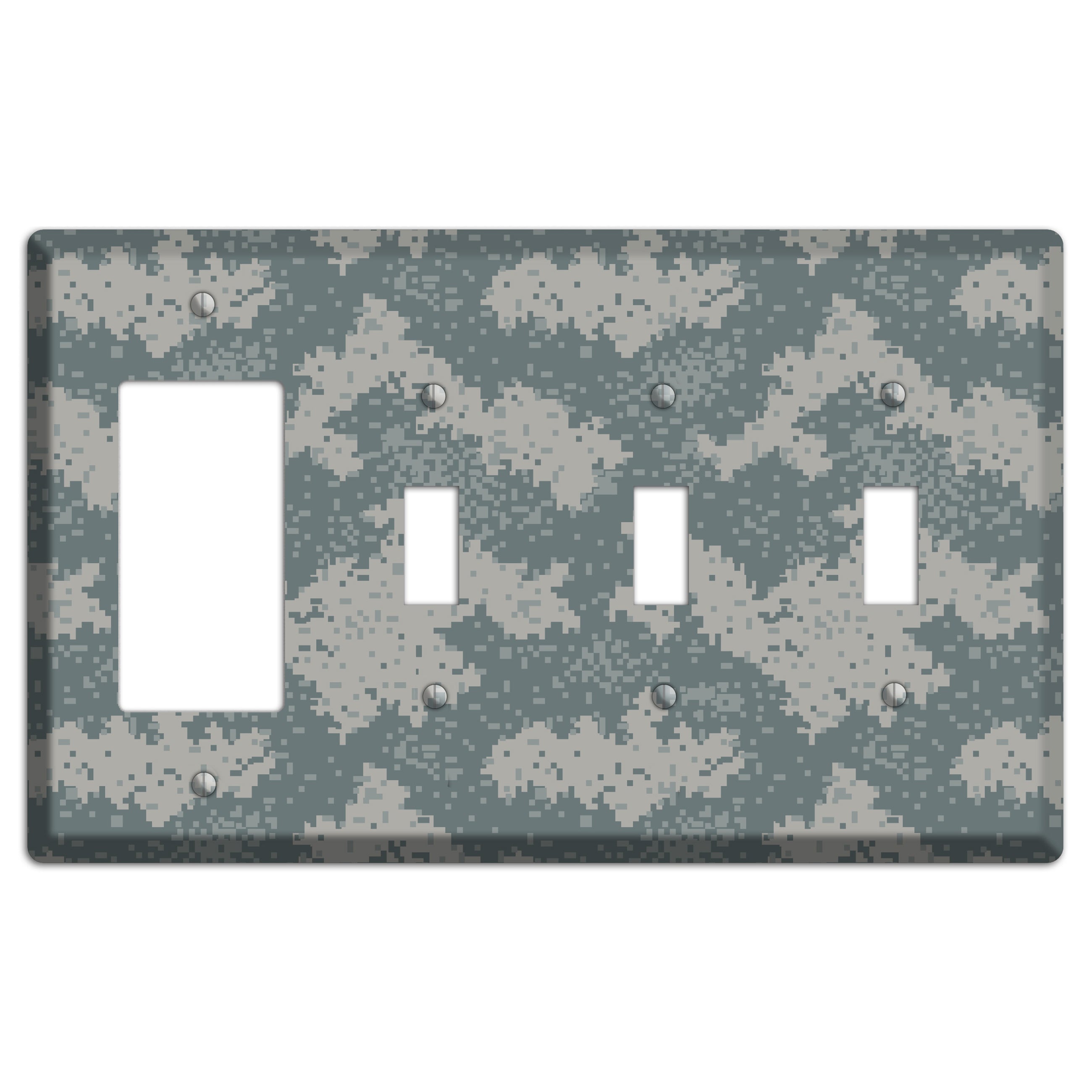 UCP 2004 Camo Rocker / 3 Toggle Wallplate