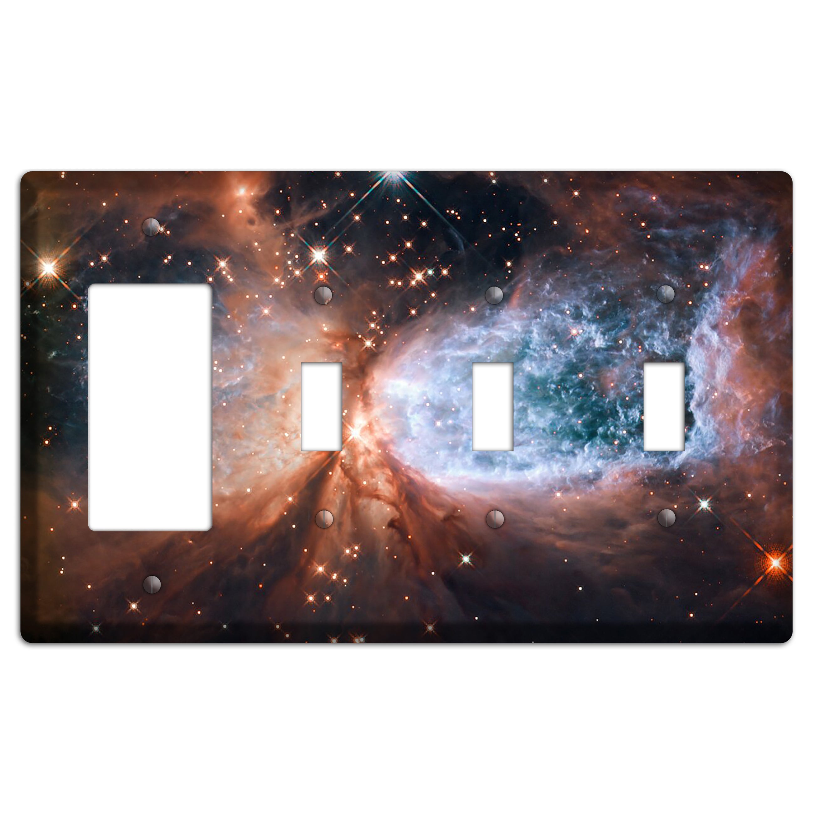 star-forming Rocker / 3 Toggle Wallplate