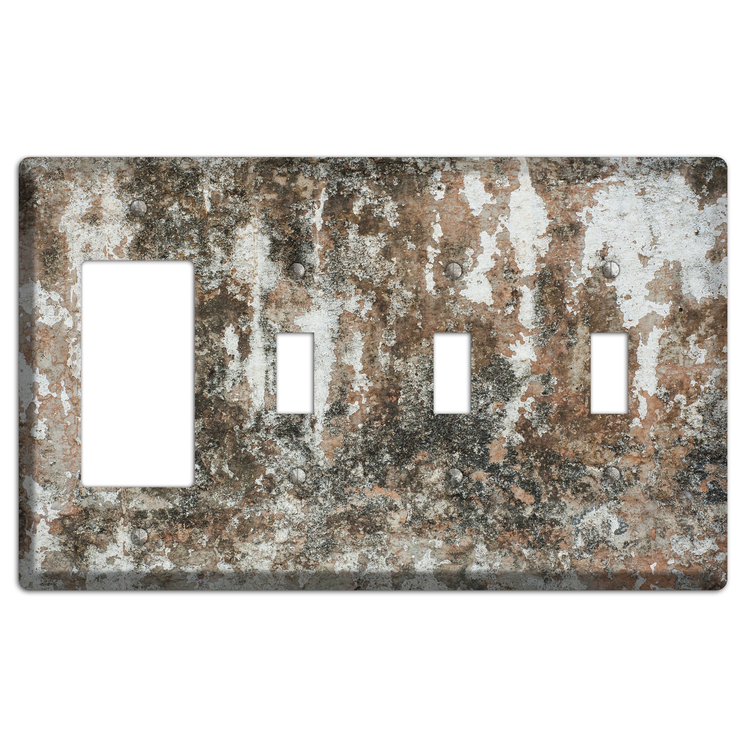 Old Concrete 10 Rocker / 3 Toggle Wallplate
