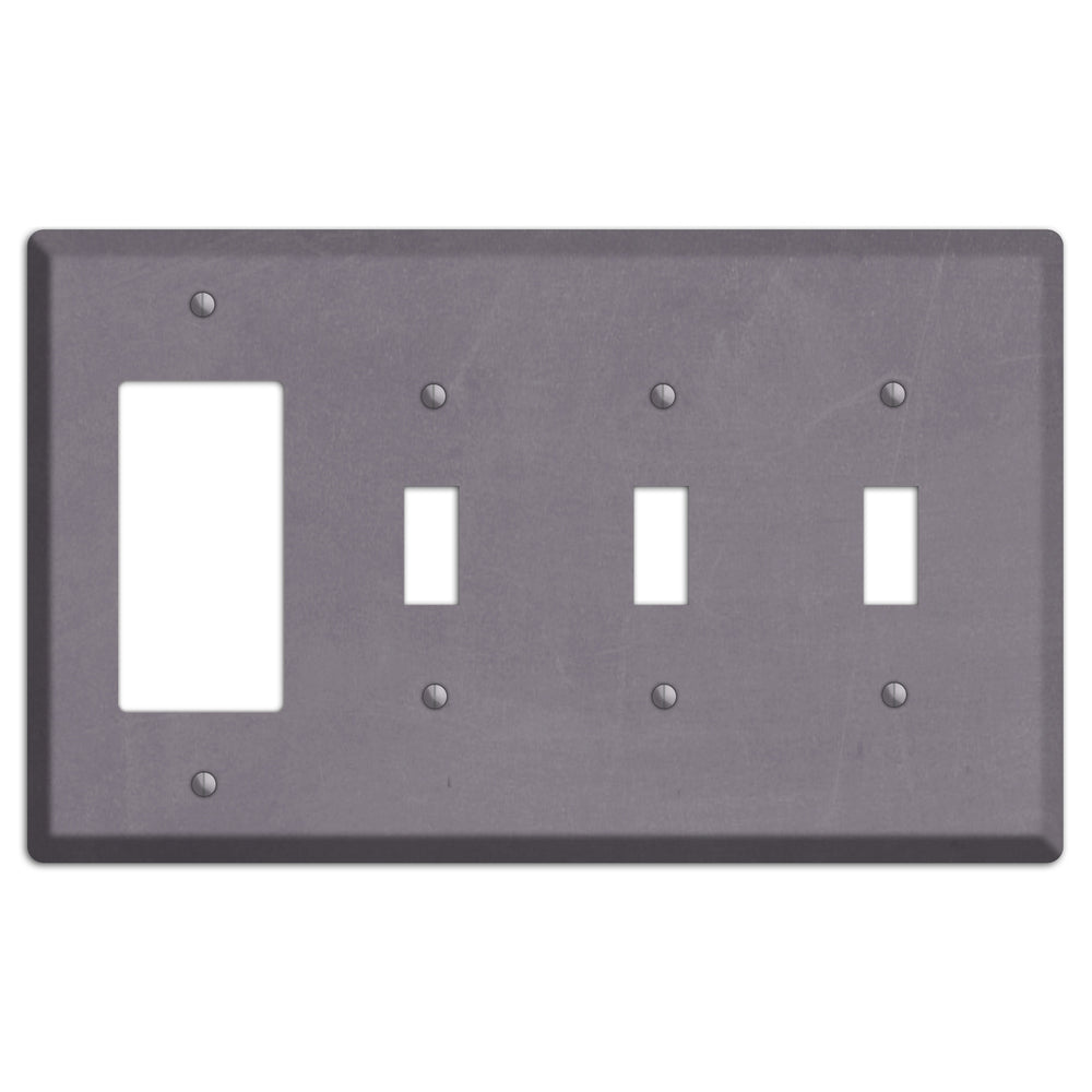 Chalk Purple Rocker / 3 Toggle Wallplate