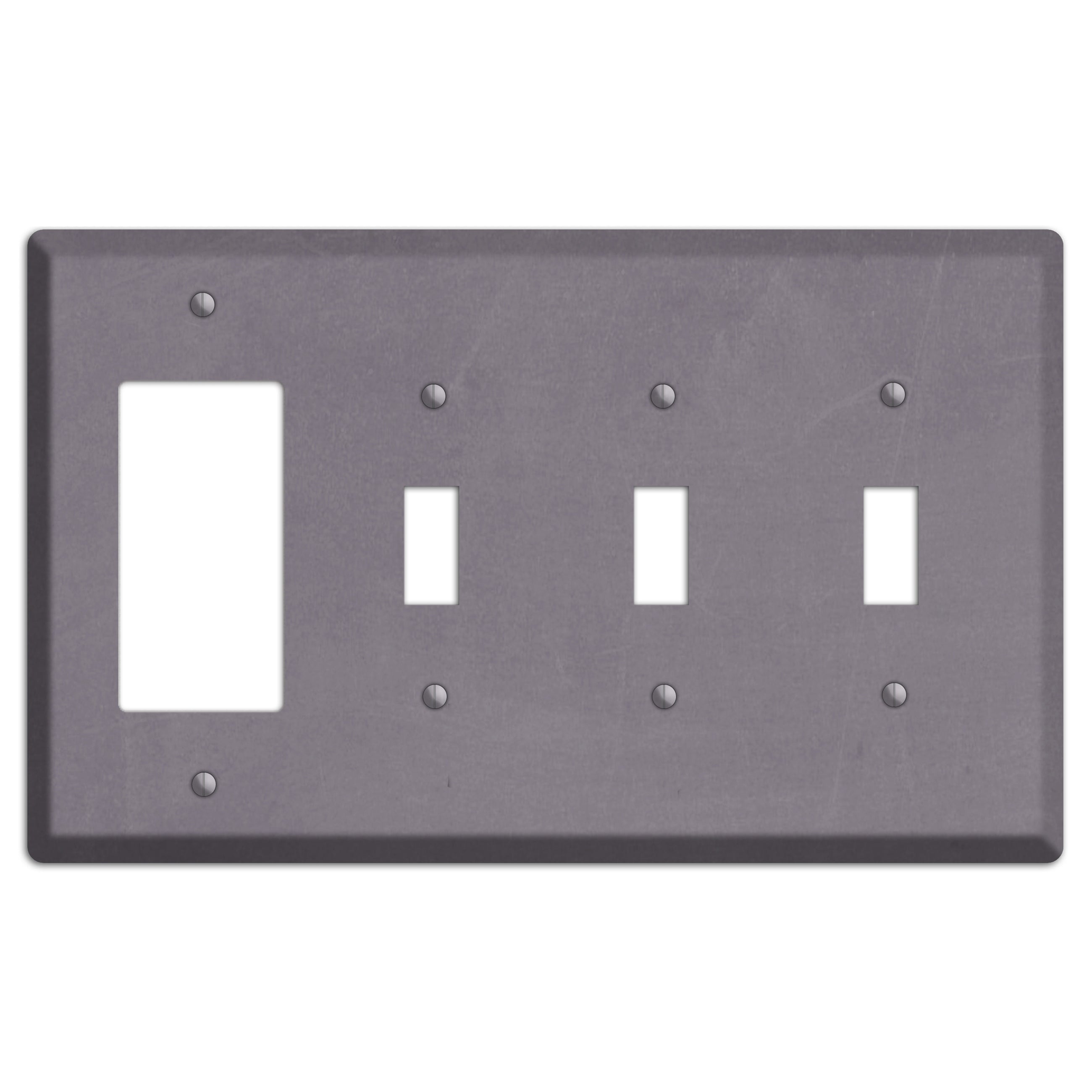 Chalk Purple Rocker / 3 Toggle Wallplate
