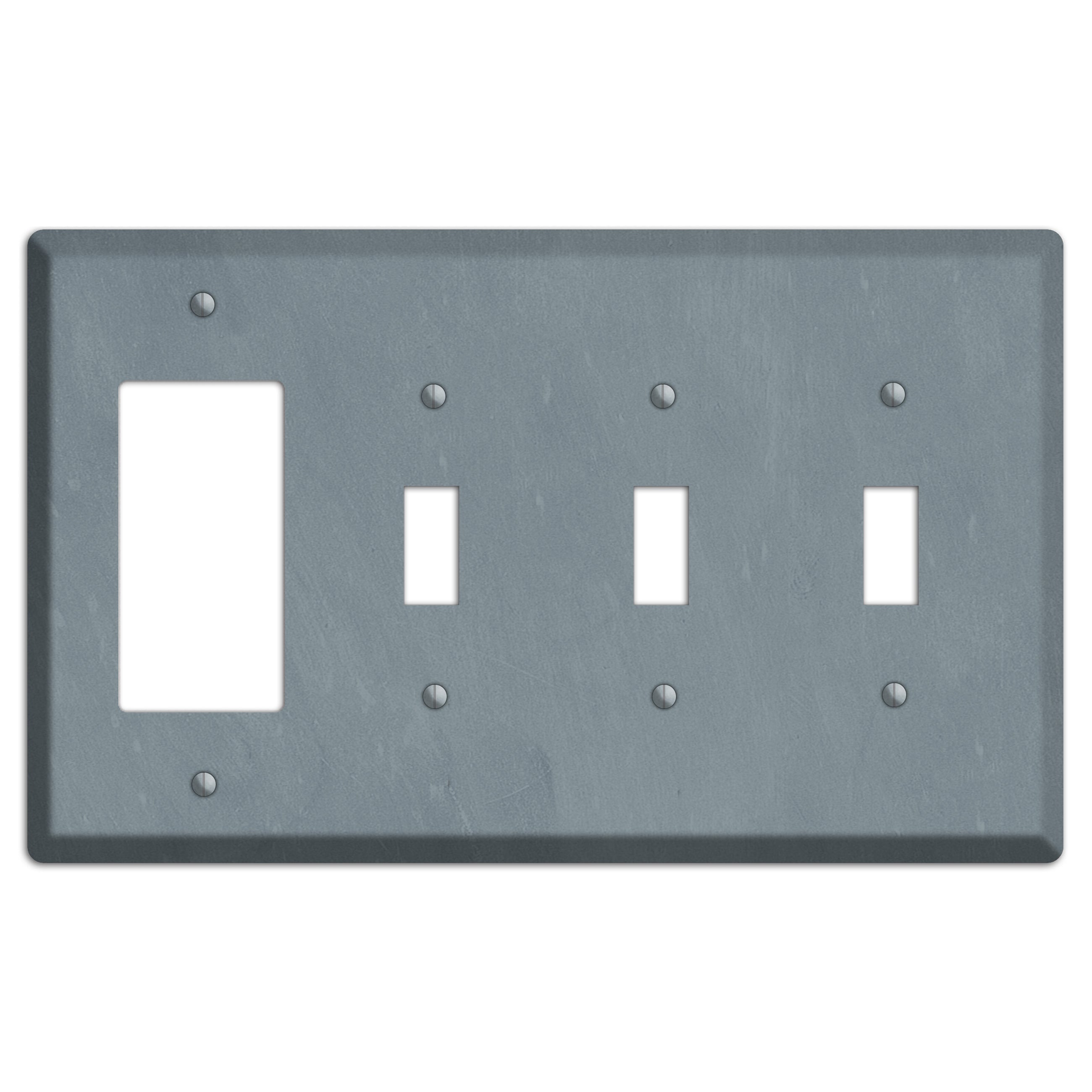 Chalk Slate Rocker / 3 Toggle Wallplate