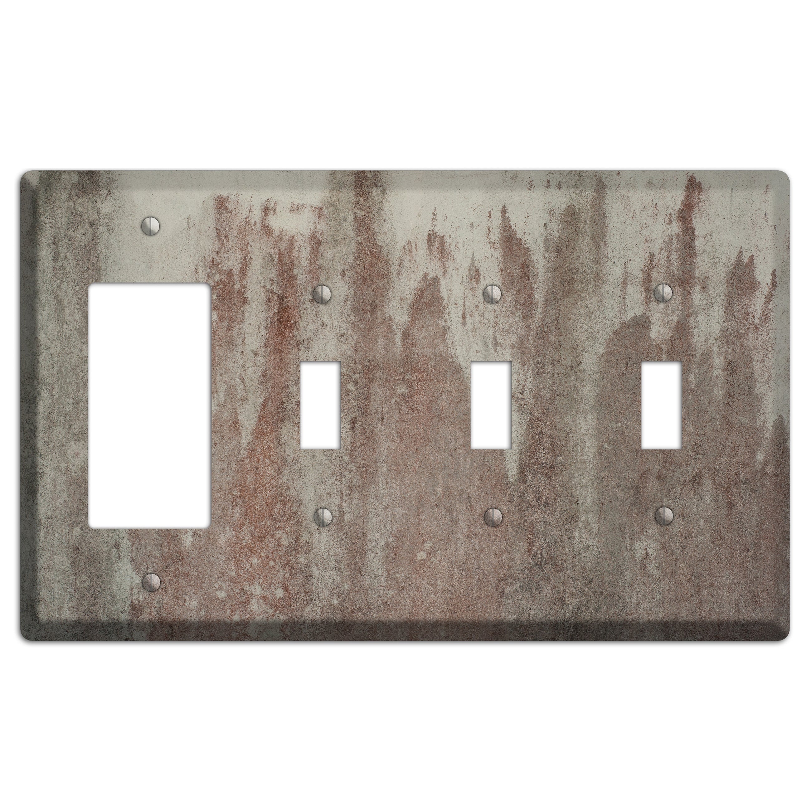 Old Concrete 13 Rocker / 3 Toggle Wallplate